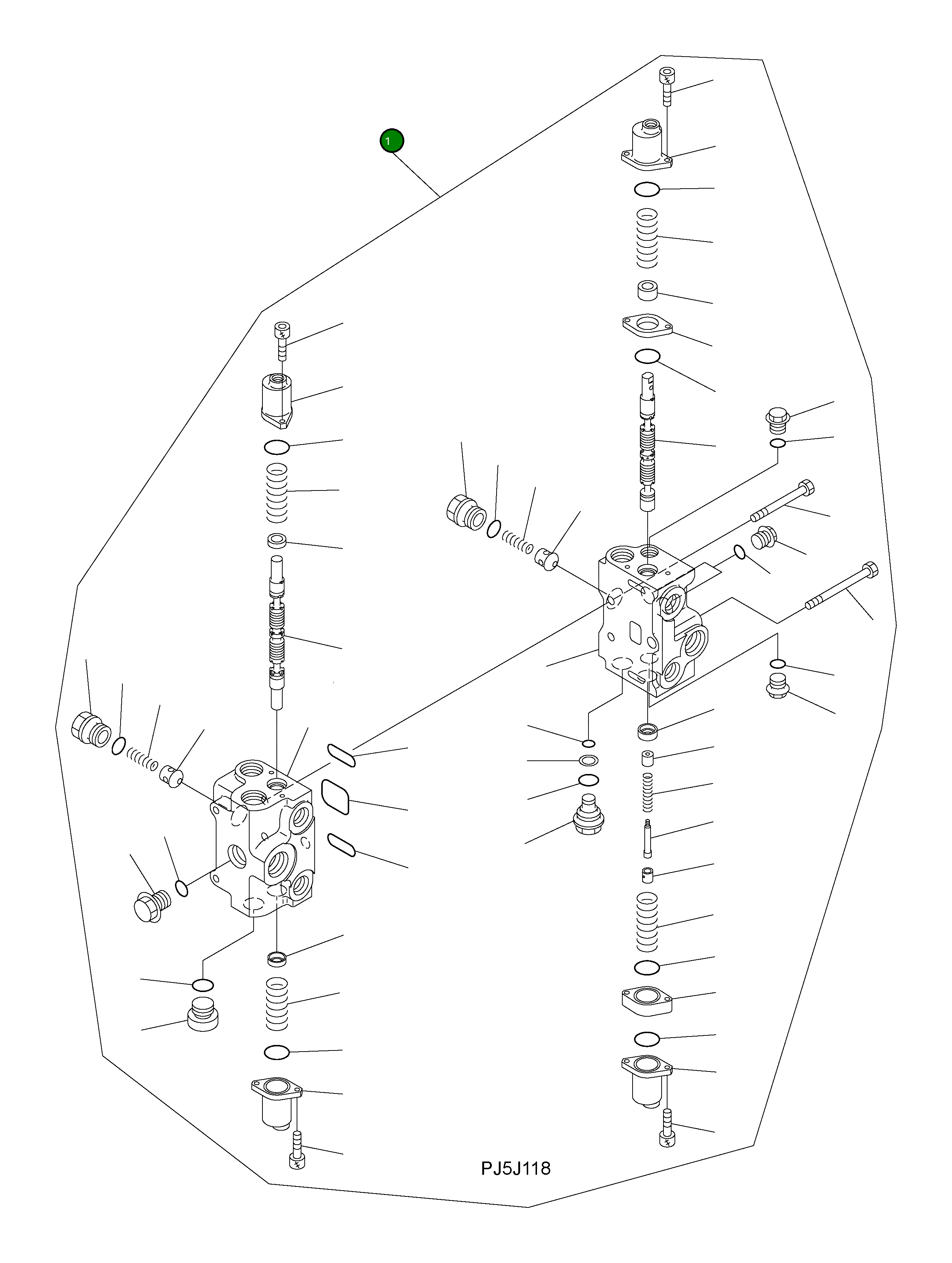 Управляющий клапан 709-82-12900 Komatsu