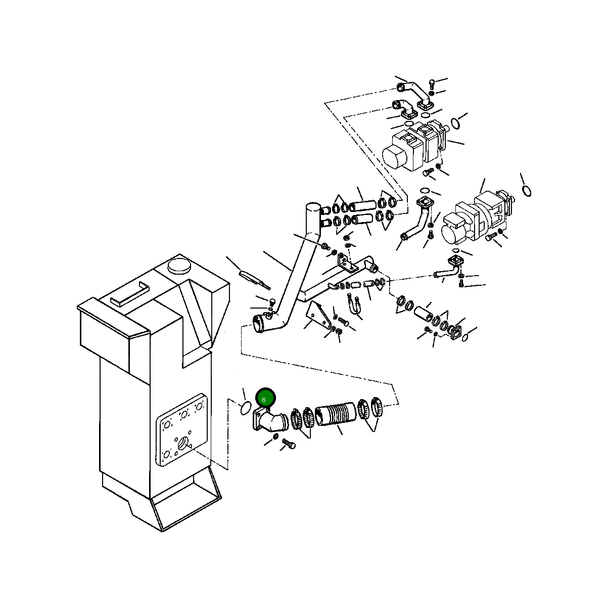 Трубка 426-62-13421 Komatsu