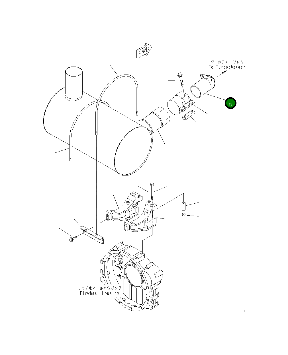 Трубка 673-51-15311 Komatsu