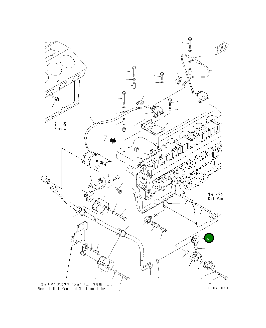 Угловой штуцер 569-43-84720 Komatsu