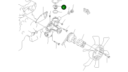 Термостат YM129457-49801 Komatsu