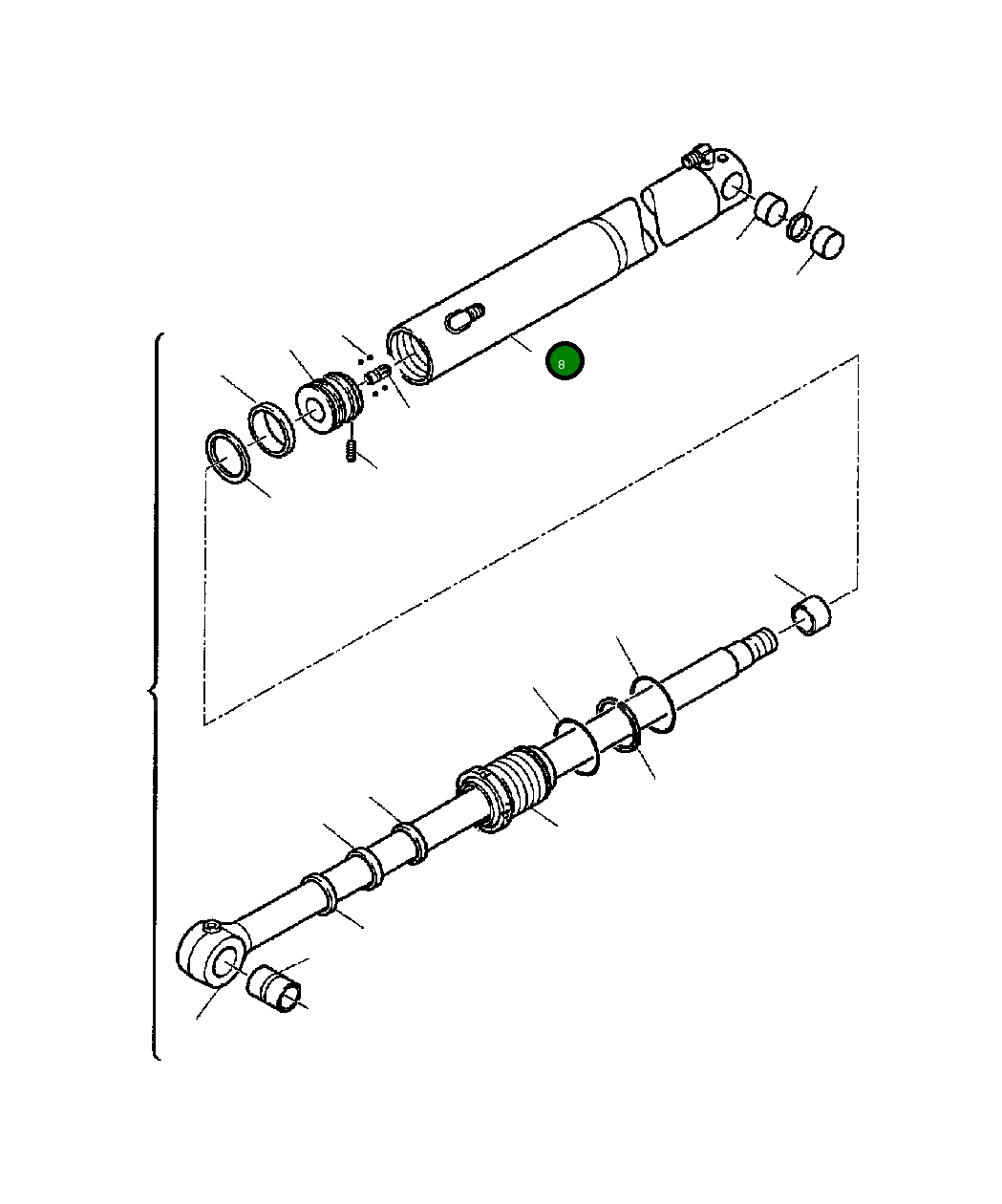 Цилиндр 395077014 Komatsu