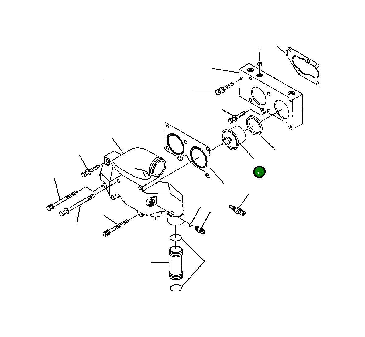 Термостат 1313 015 H1 Komatsu