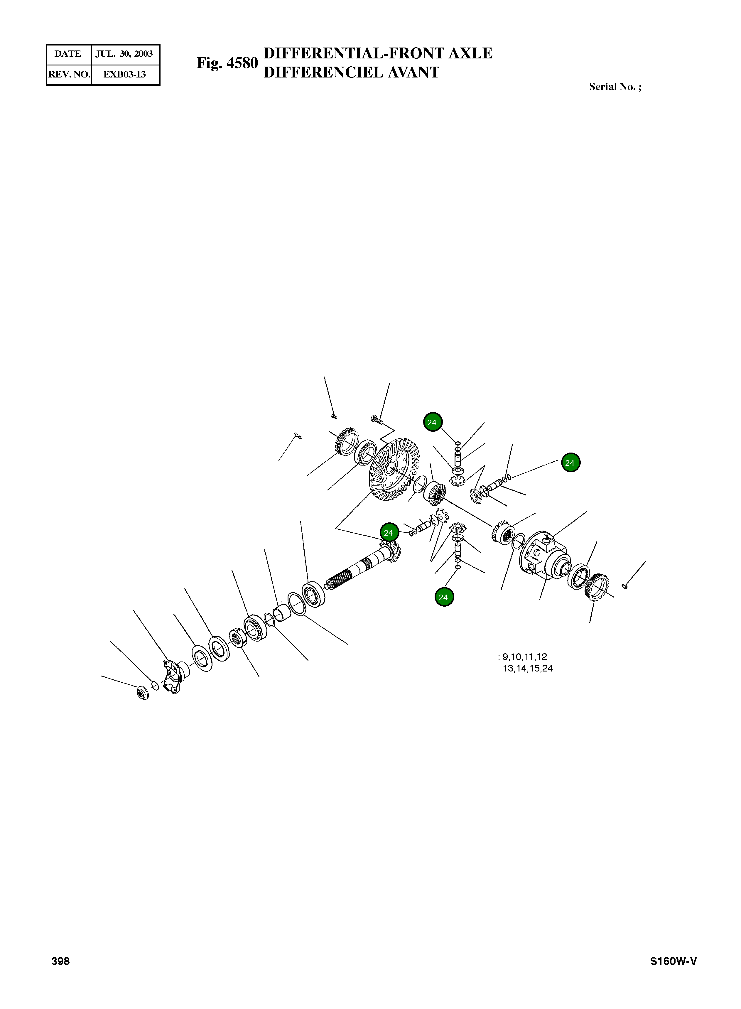 Стопорное кольцо 002.14.3244 Komatsu