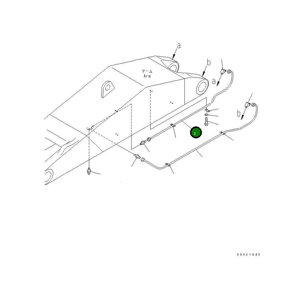 Трубка 208-72-72620 Komatsu