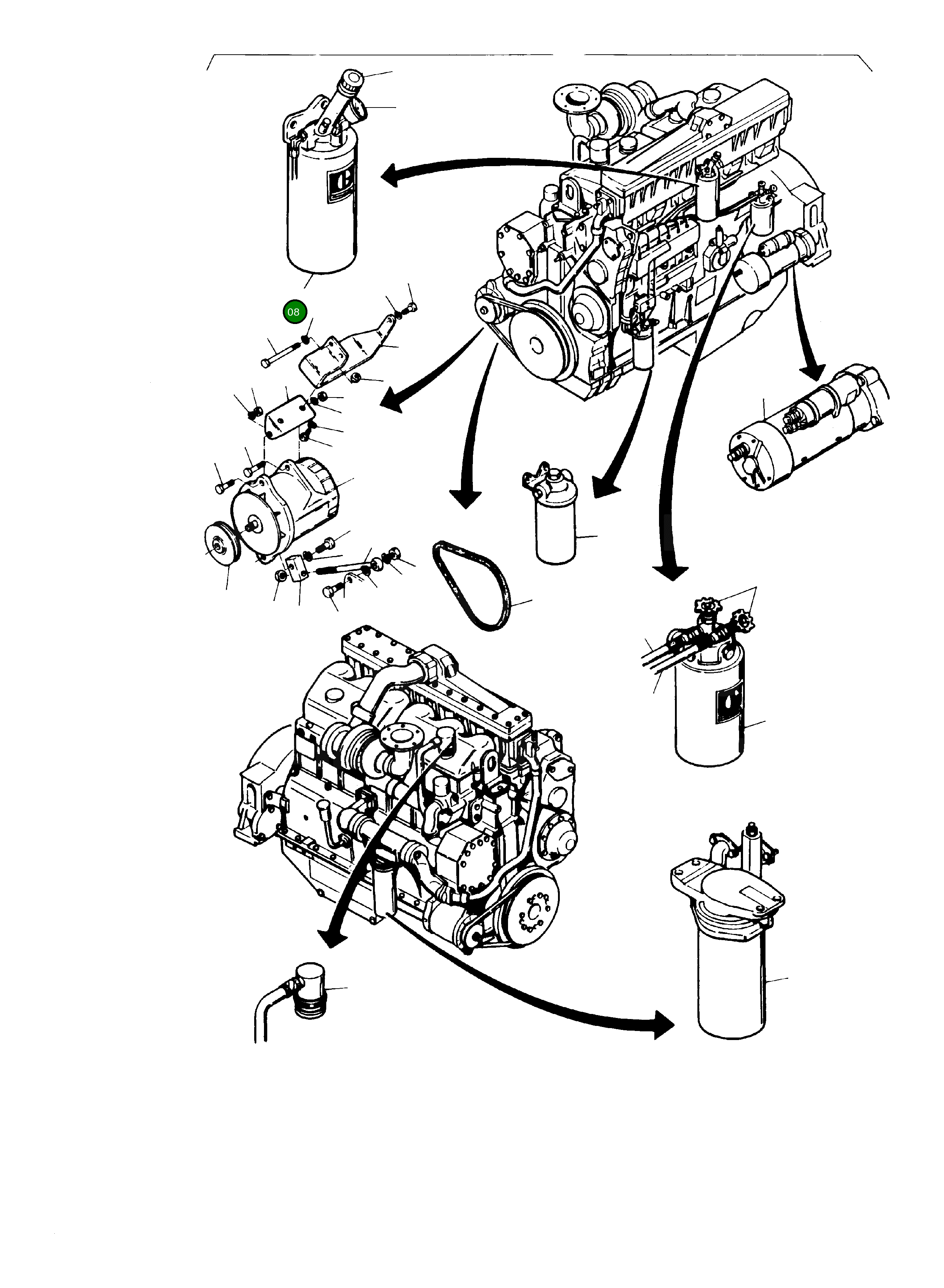 Топливный фильтр 988 702 Komatsu