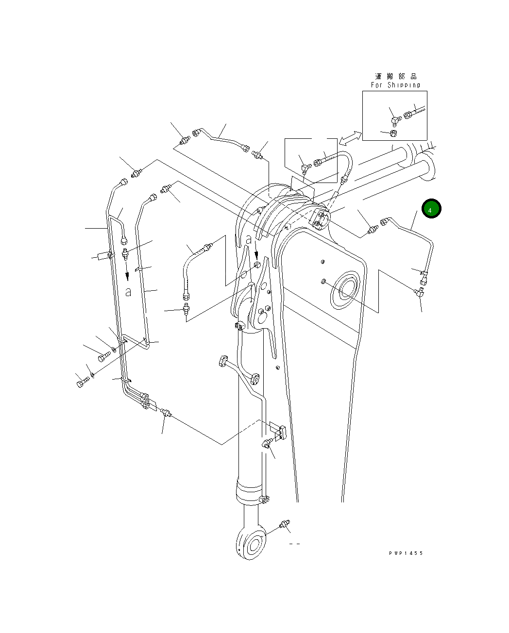 Трубка 209-70-75311 Komatsu