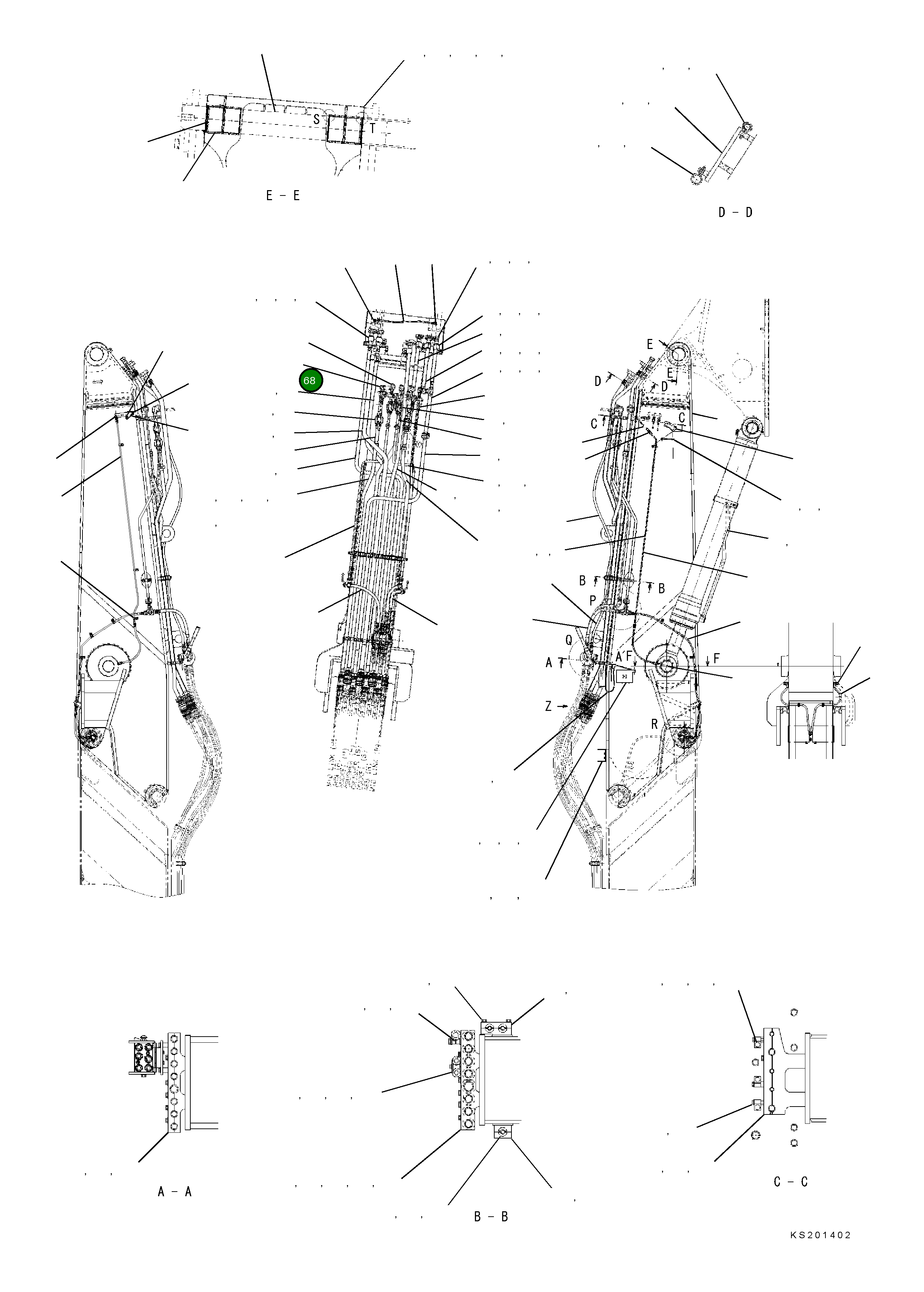 Трубка 208-62-86110 Komatsu