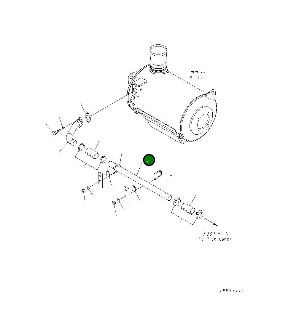 Трубка 6245-11-5660 Komatsu