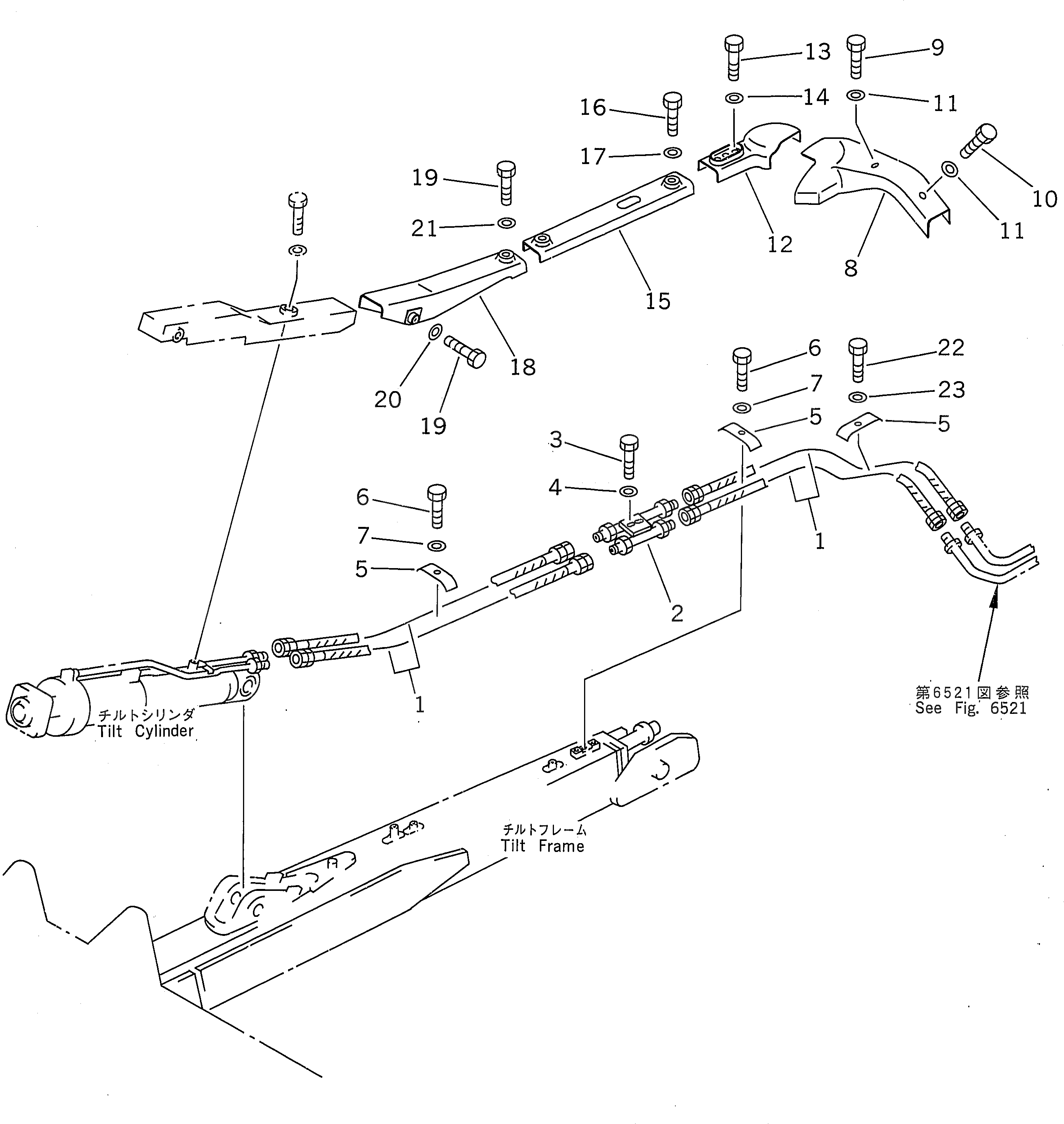 Шланг 07123-40411 Komatsu