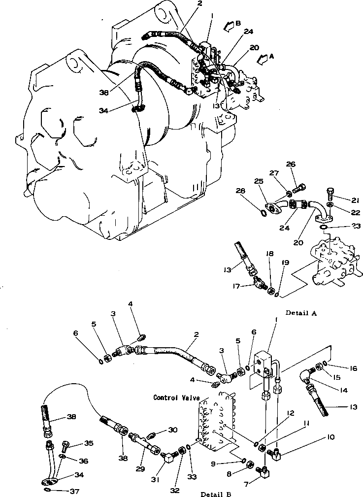 Шланг 07102-30504 Komatsu