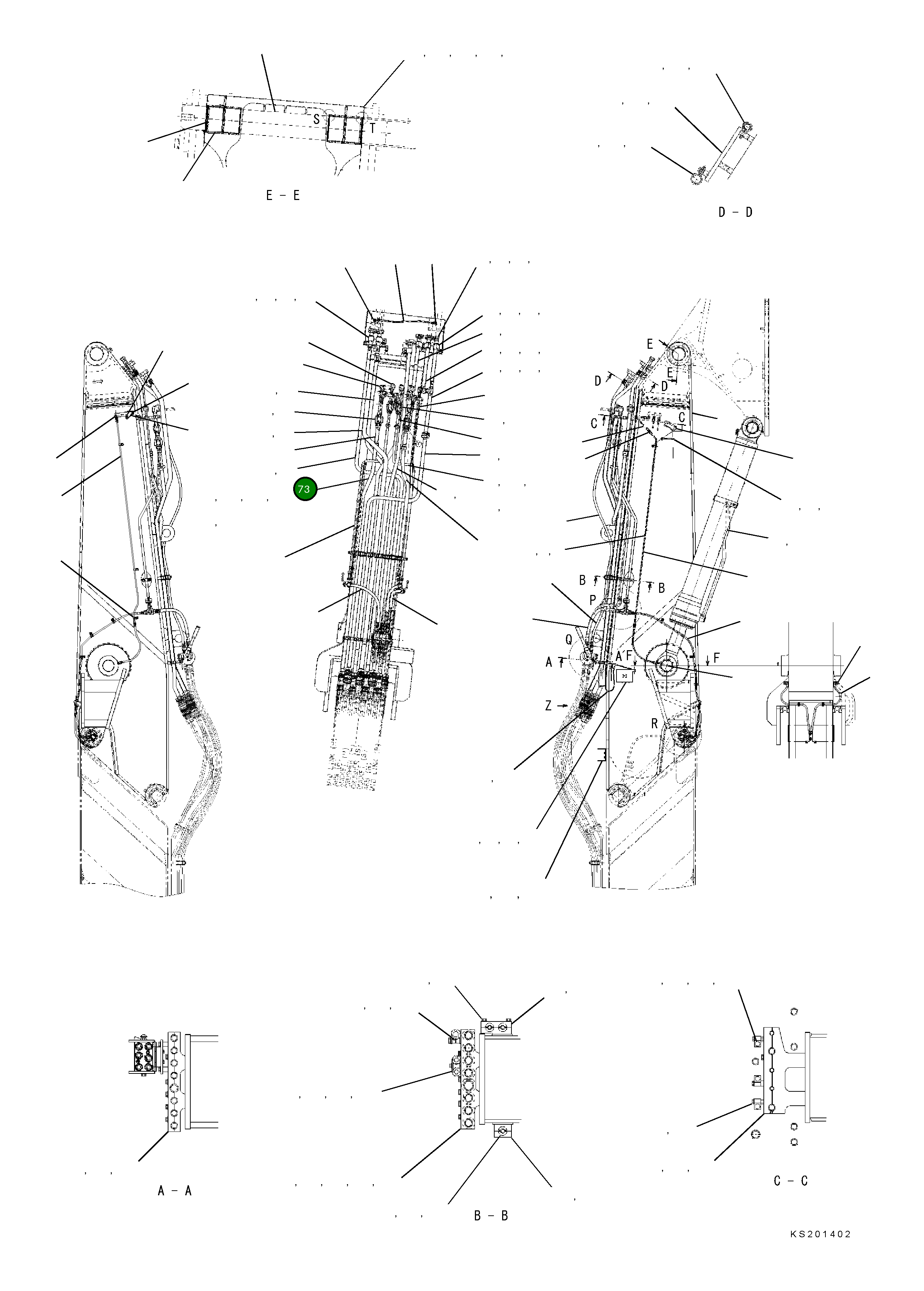 Трубка 208-62-KC930 Komatsu