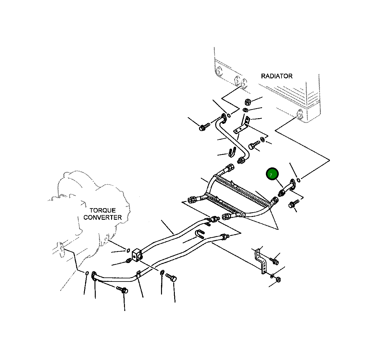 Трубка 424-16-11720 Komatsu