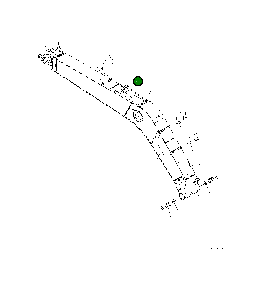 Стрела 206-70-75121 Komatsu
