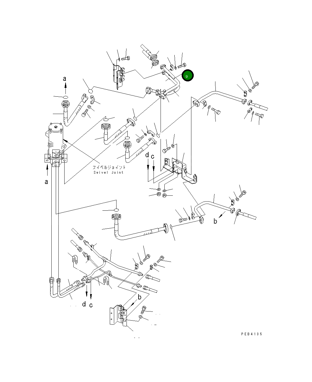 Трубка 209-62-74121 Komatsu