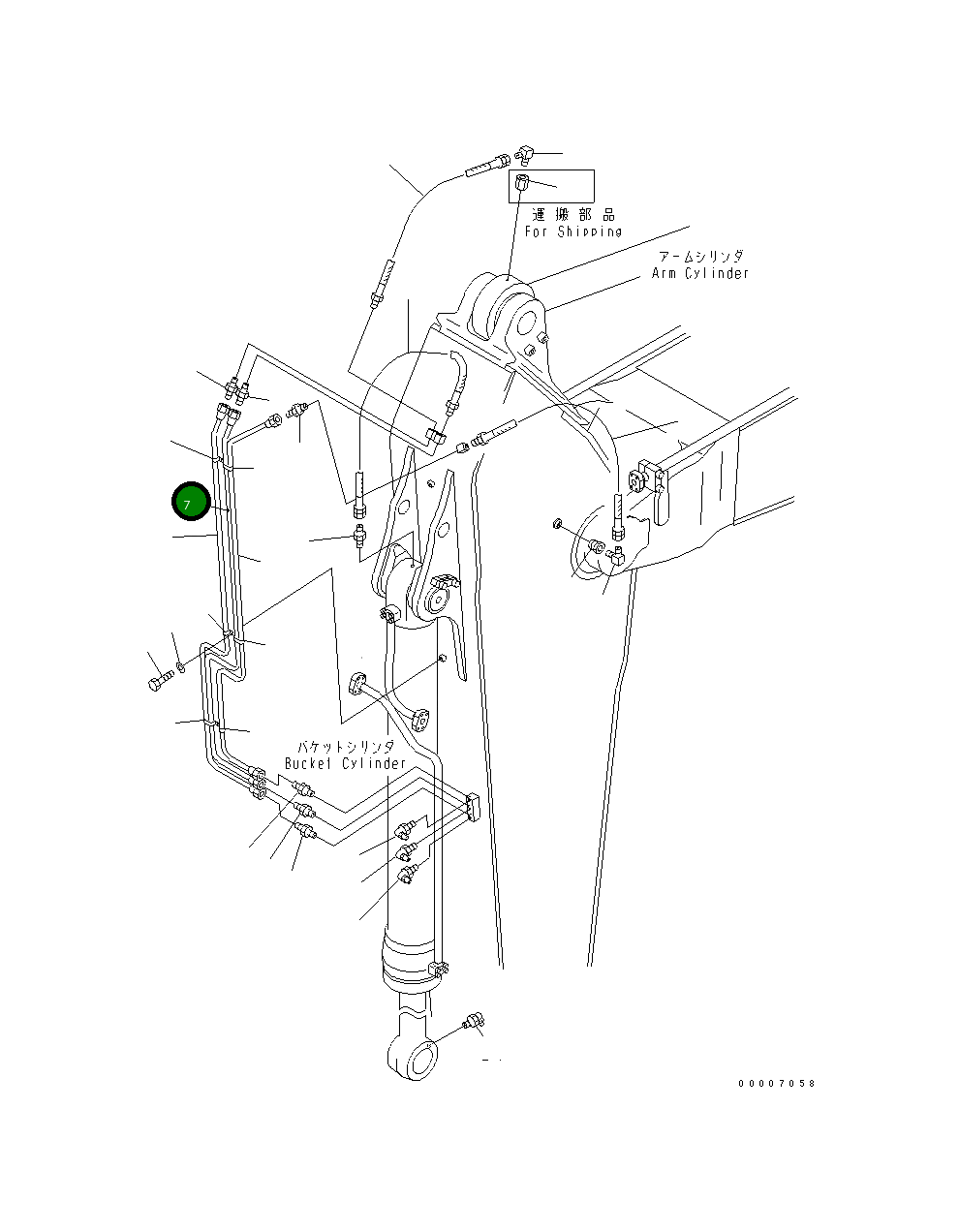 Трубка 209-70-75830 Komatsu