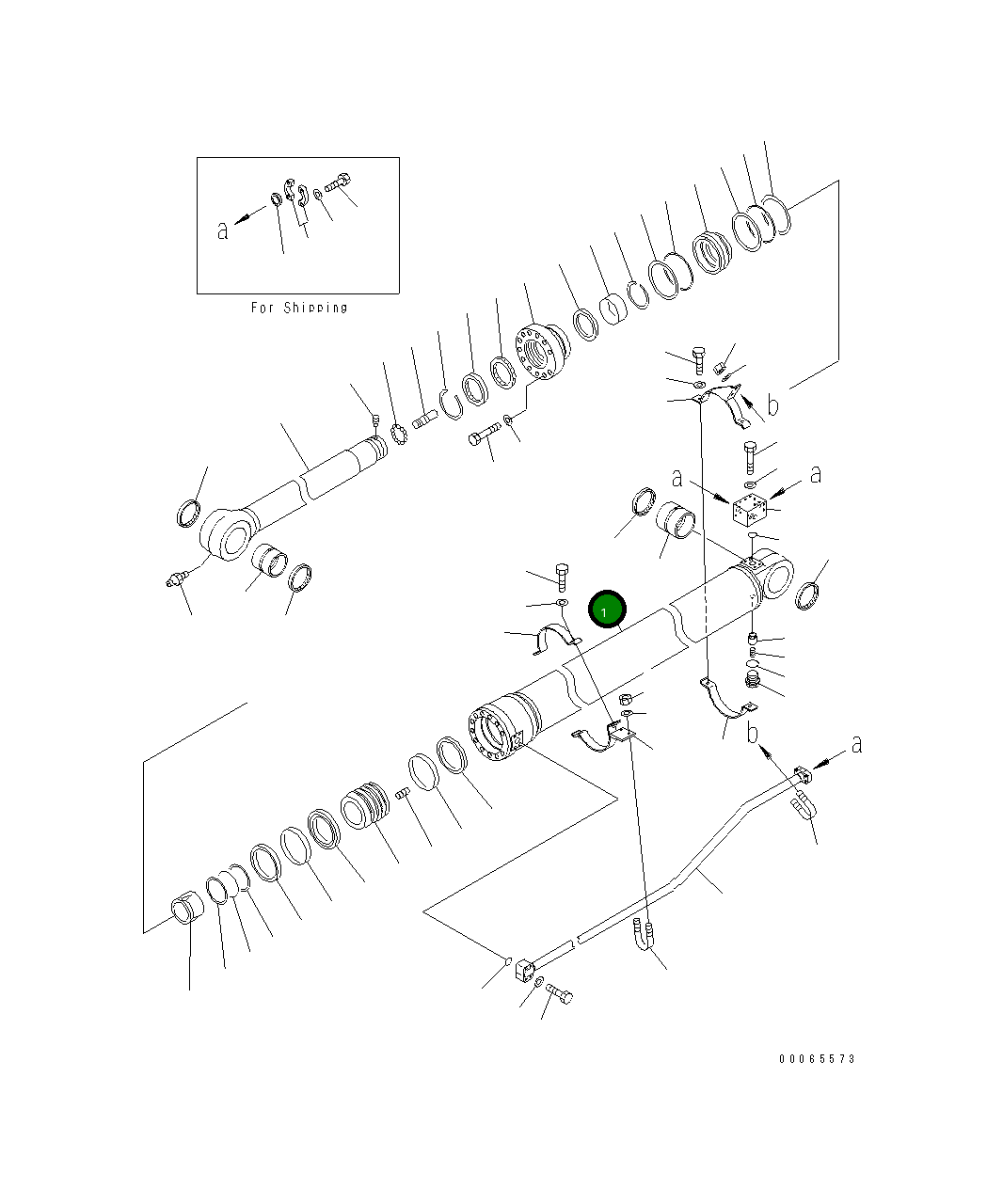 Цилиндр 707-01-XA452 Komatsu