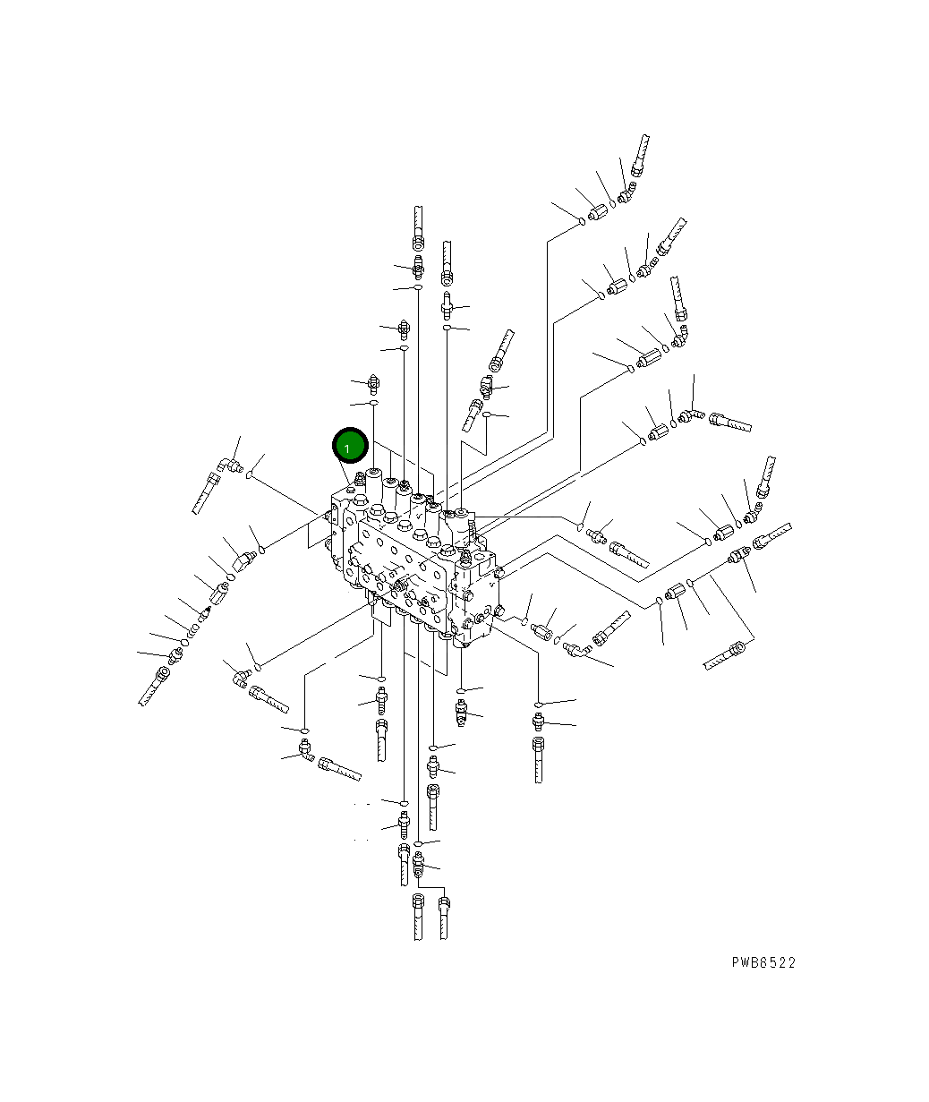 Управляющий клапан 723-47-17501 Komatsu