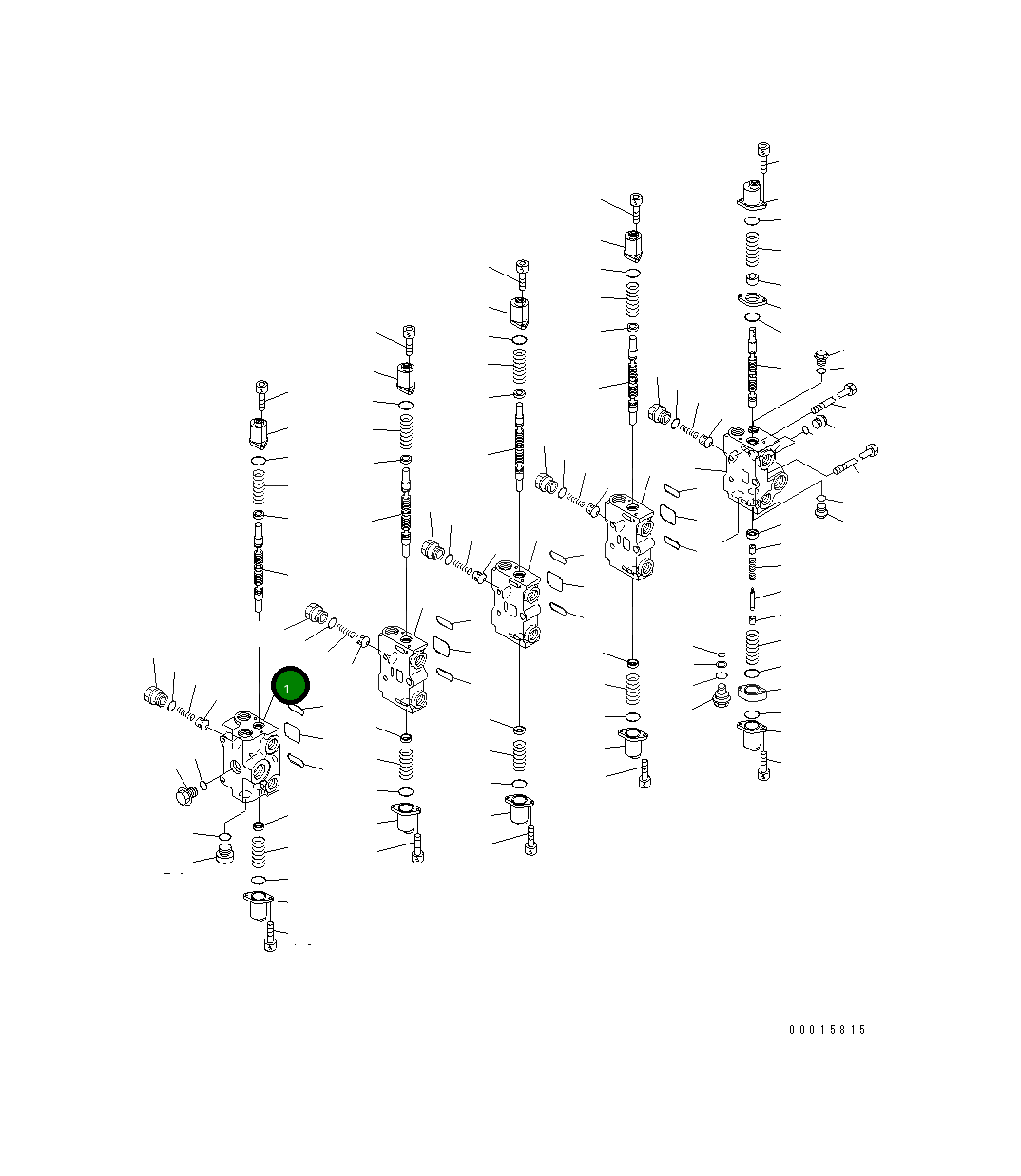 Управляющий клапан 709-85-12400 Komatsu