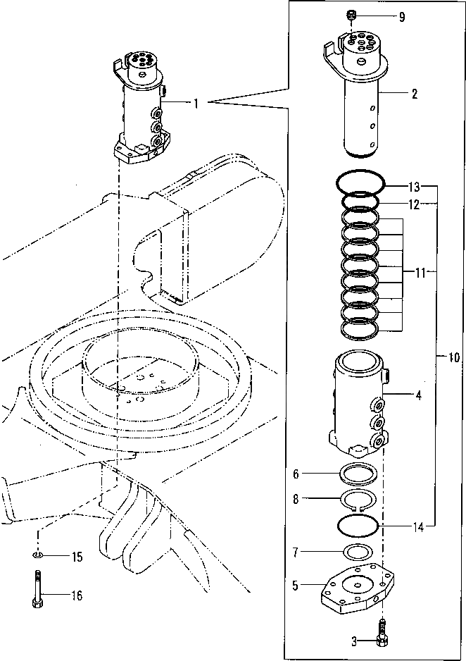 Уплотнение YM172187-73810 Komatsu