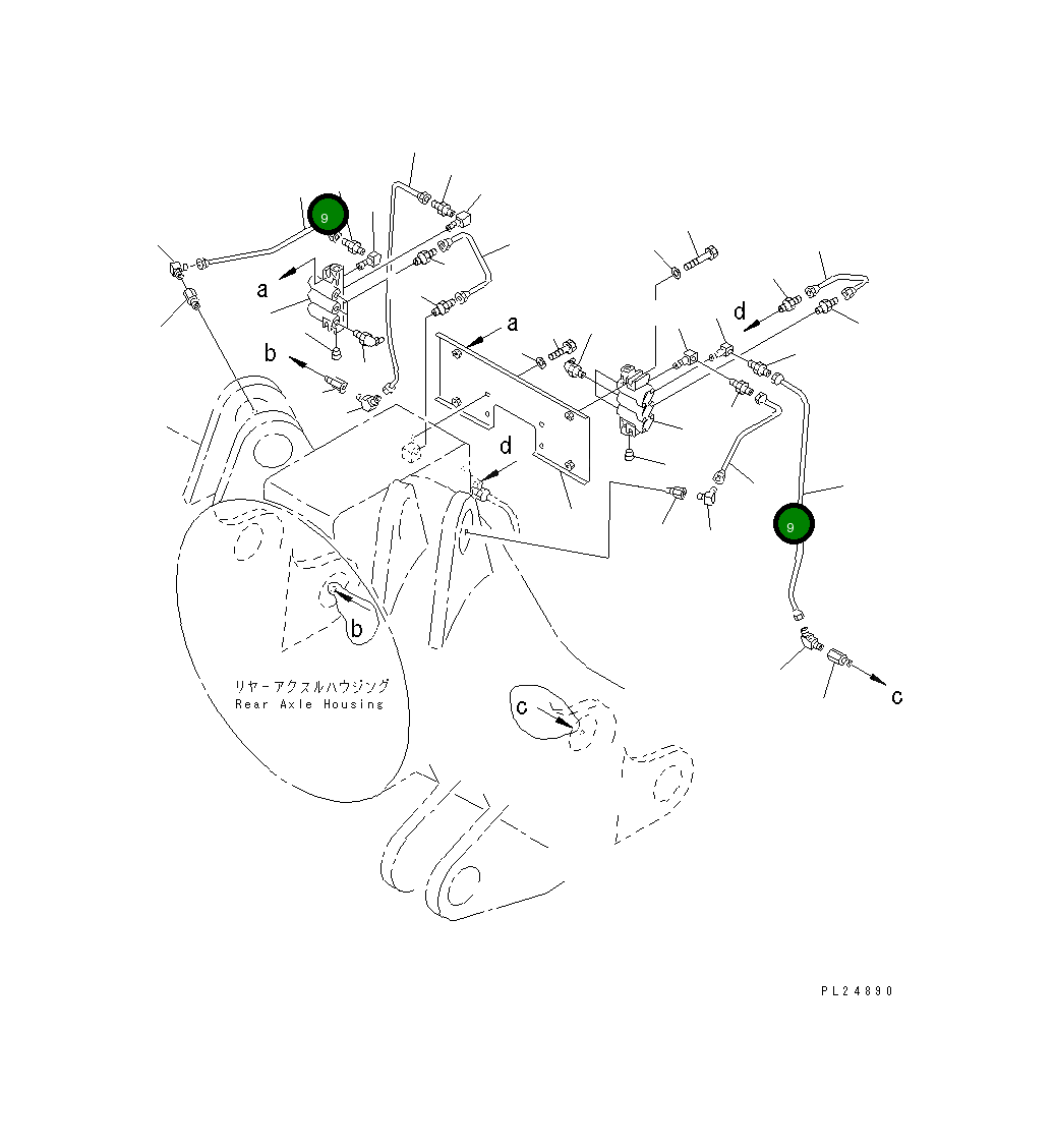 Трубка 567-95-71590 Komatsu