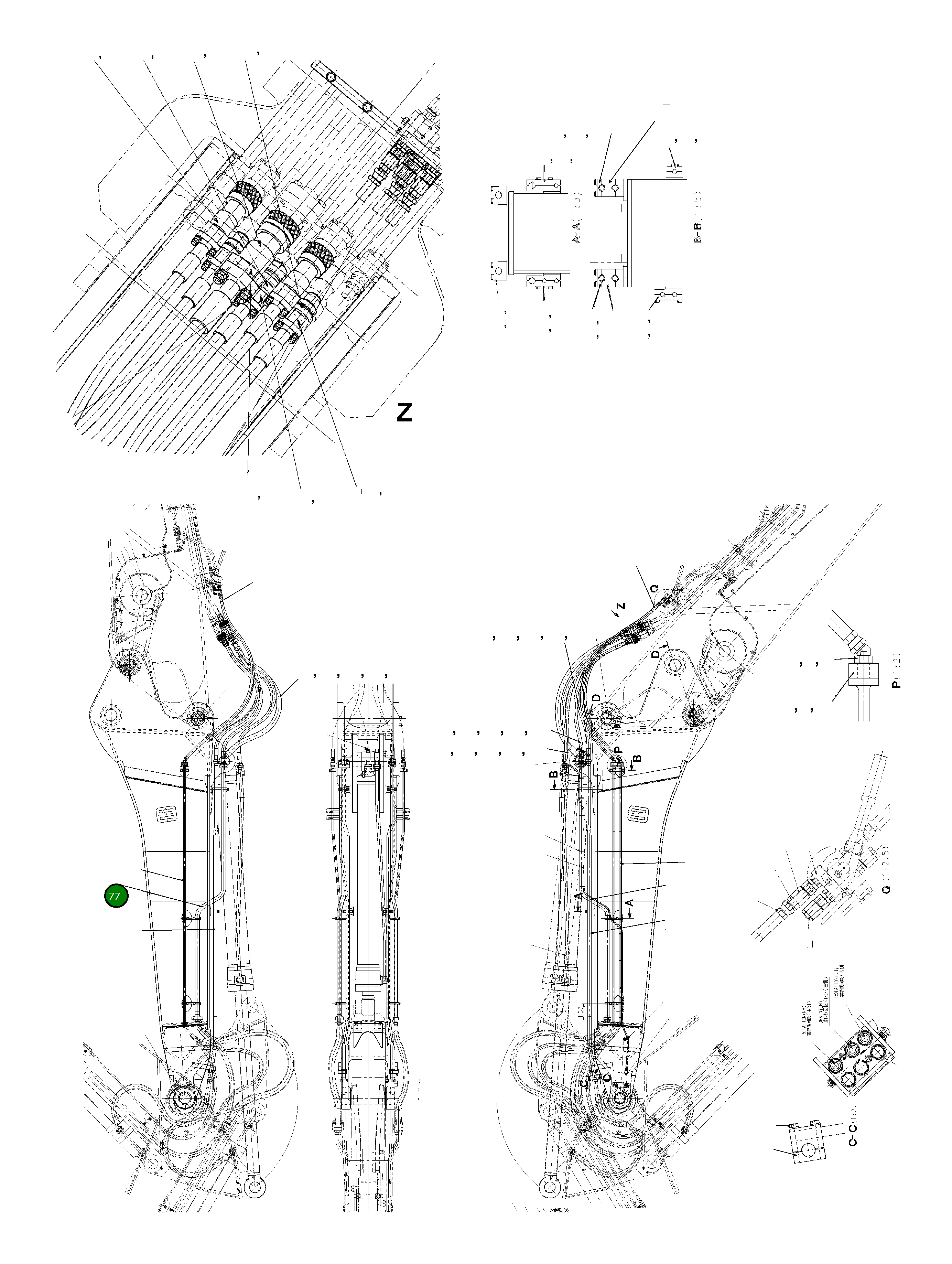 Трубка 208-62-KB630NK Komatsu