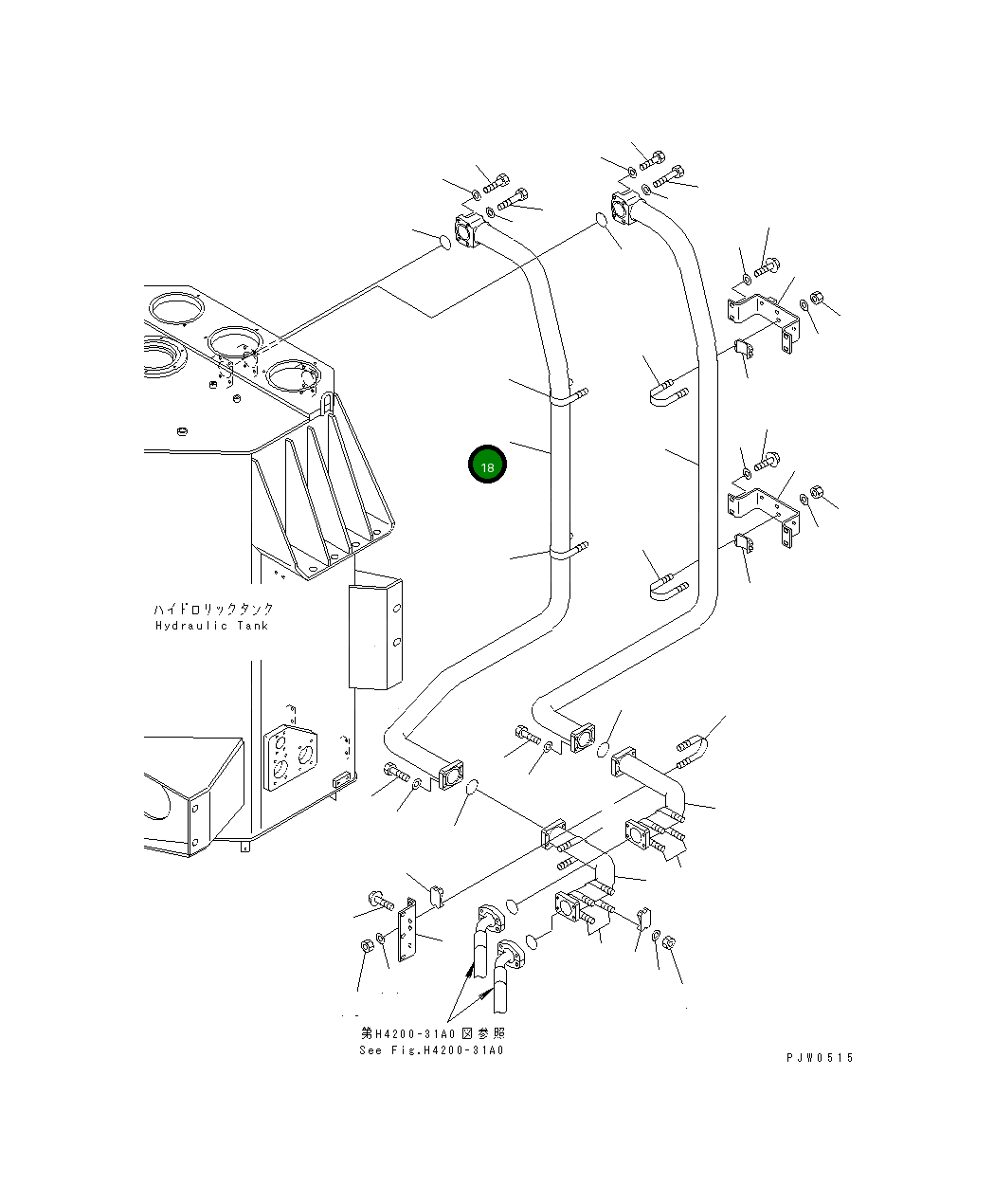 Трубка 42C-62-13763 Komatsu
