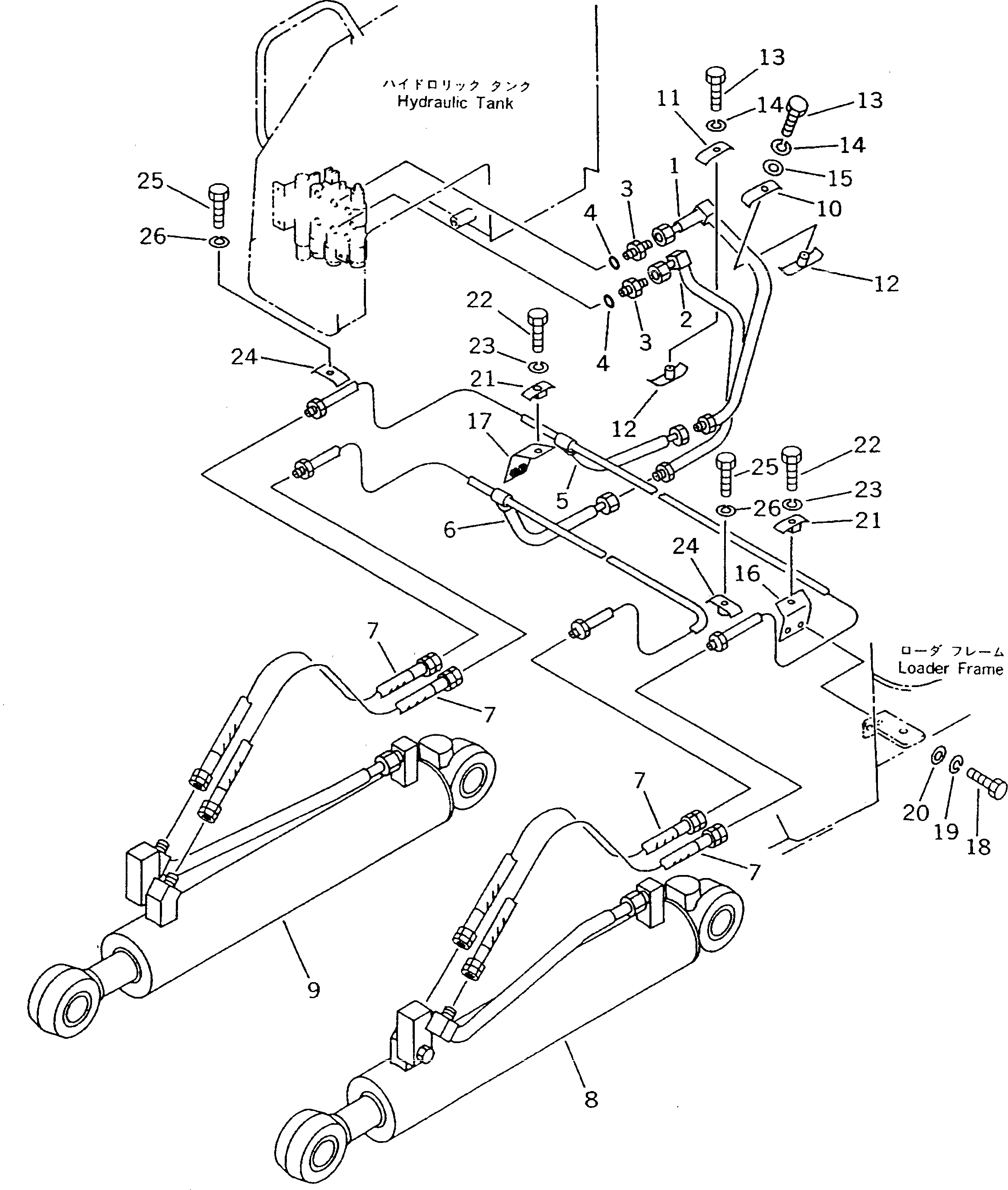 Трубка 103-62-32372 Komatsu