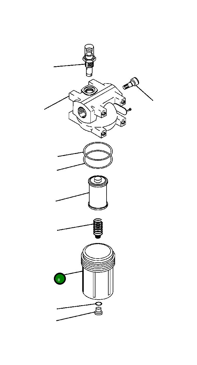 Чаша BF 5 463 Komatsu