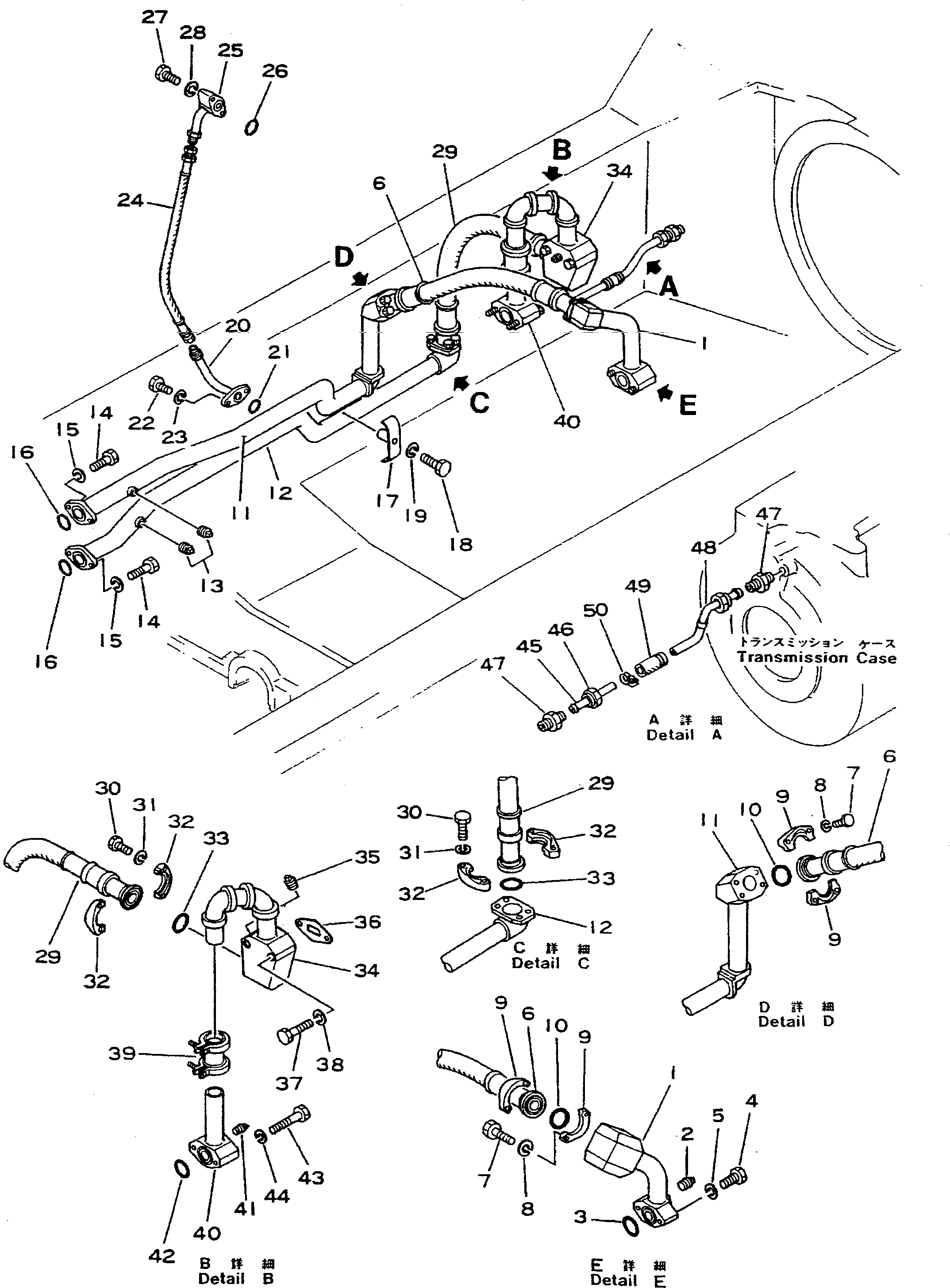 Трубка 195-49-11493 Komatsu