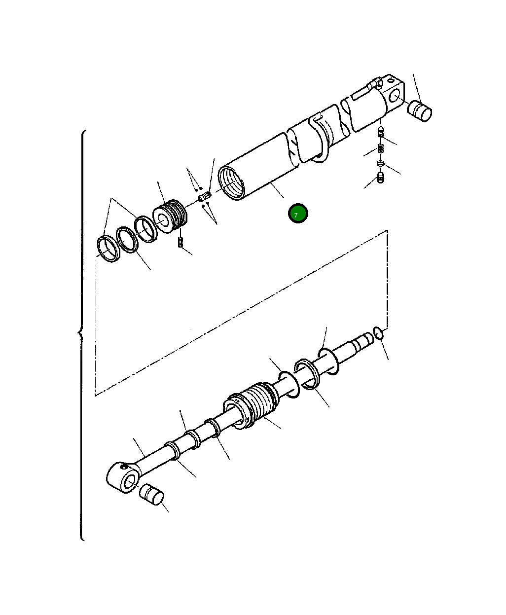 Цилиндр 395081013 Komatsu
