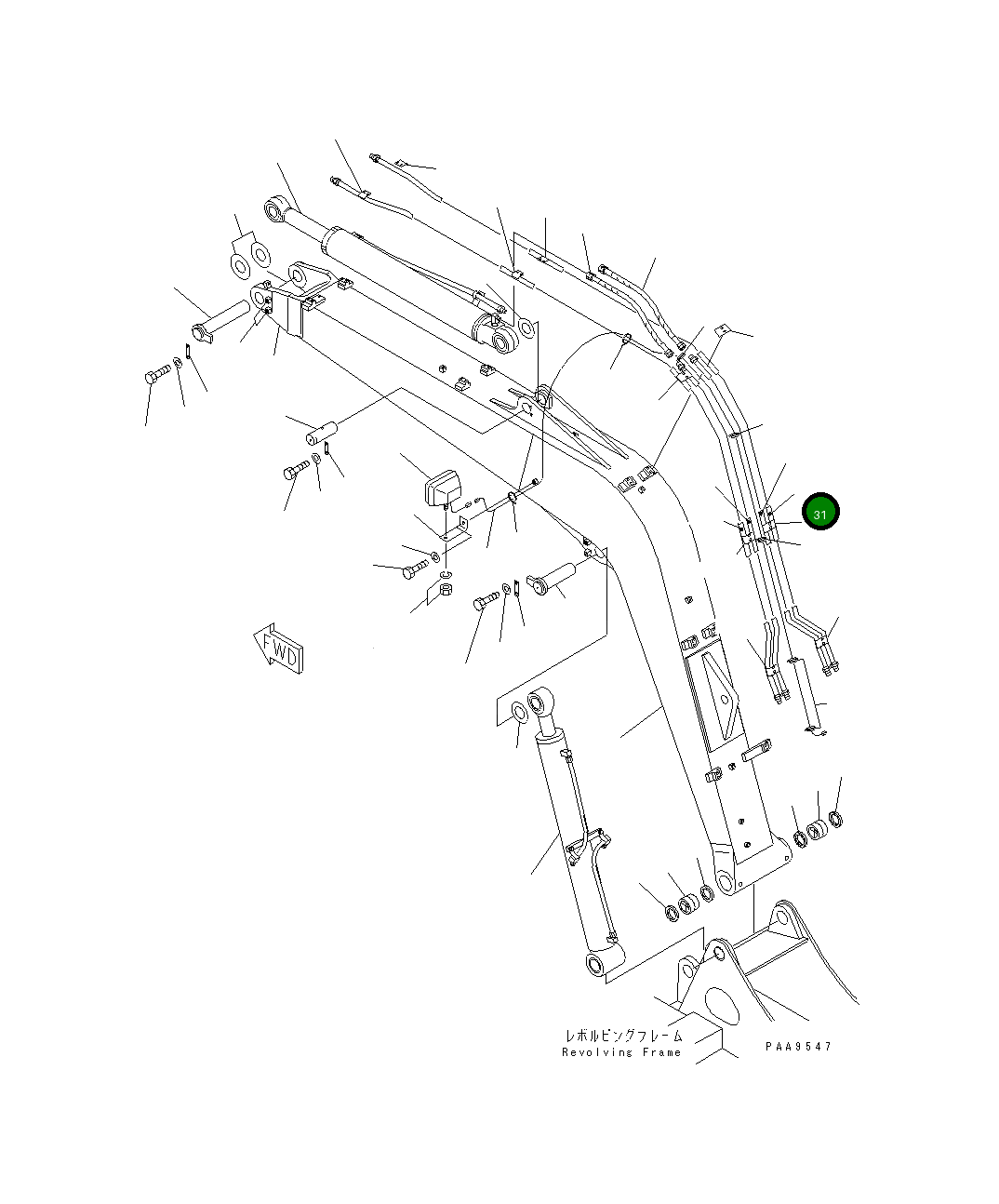 Трубка 201-62-74130 Komatsu
