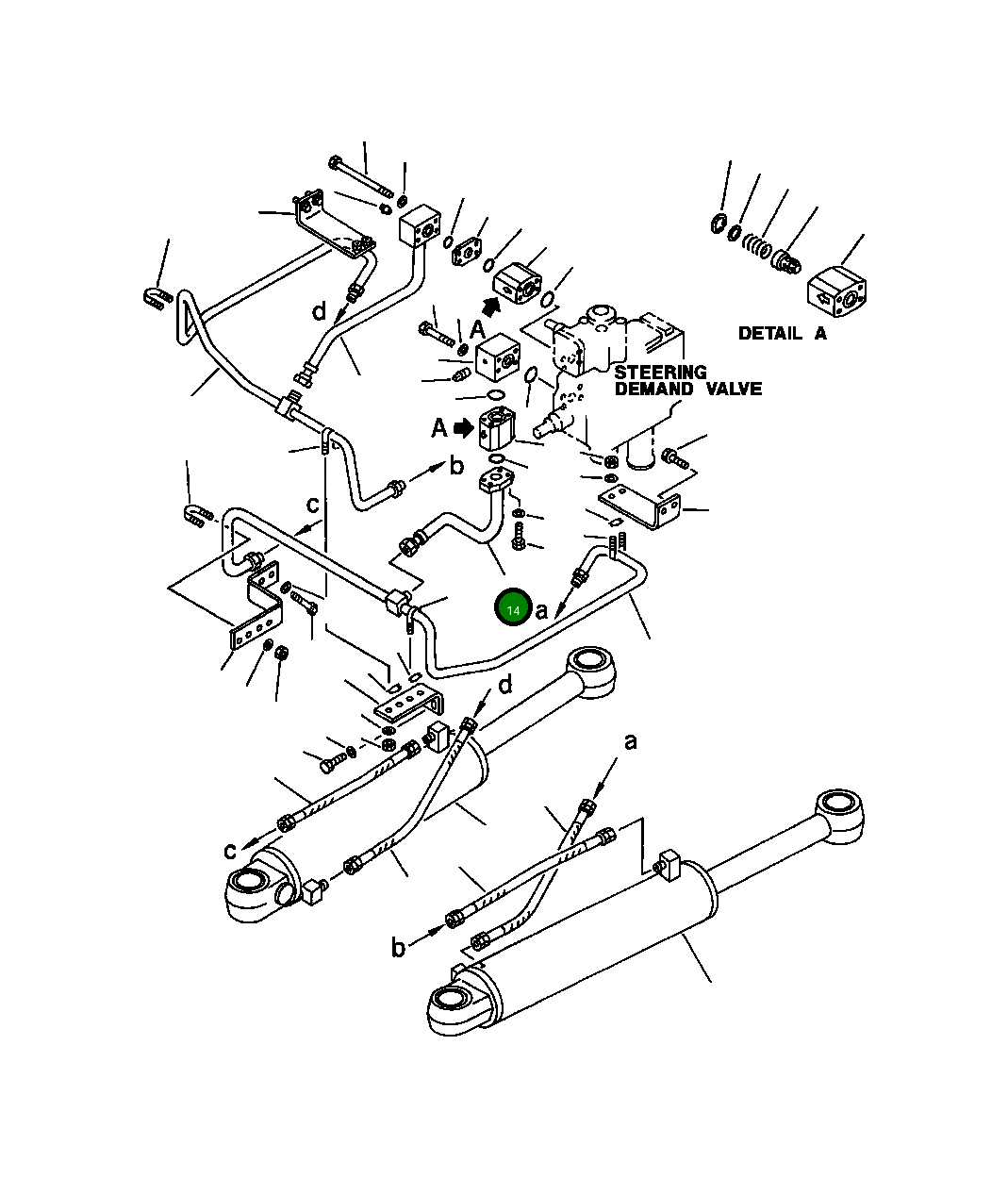 Трубка 425-62-11633 Komatsu