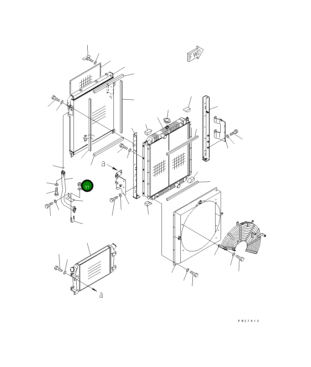 Трубка 208-03-64120 Komatsu