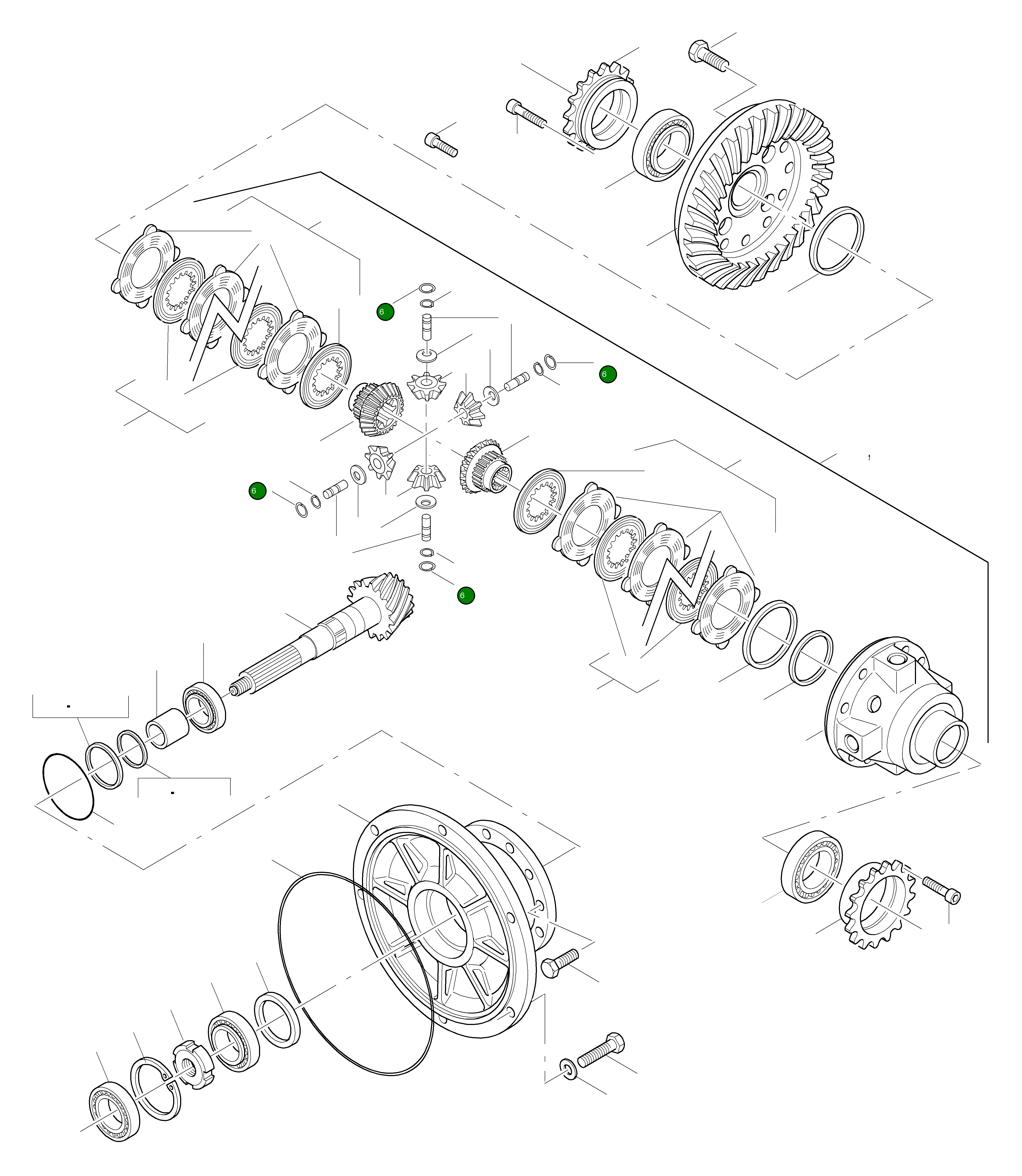 Стопорное кольцо 42R-23-H0P10 Komatsu