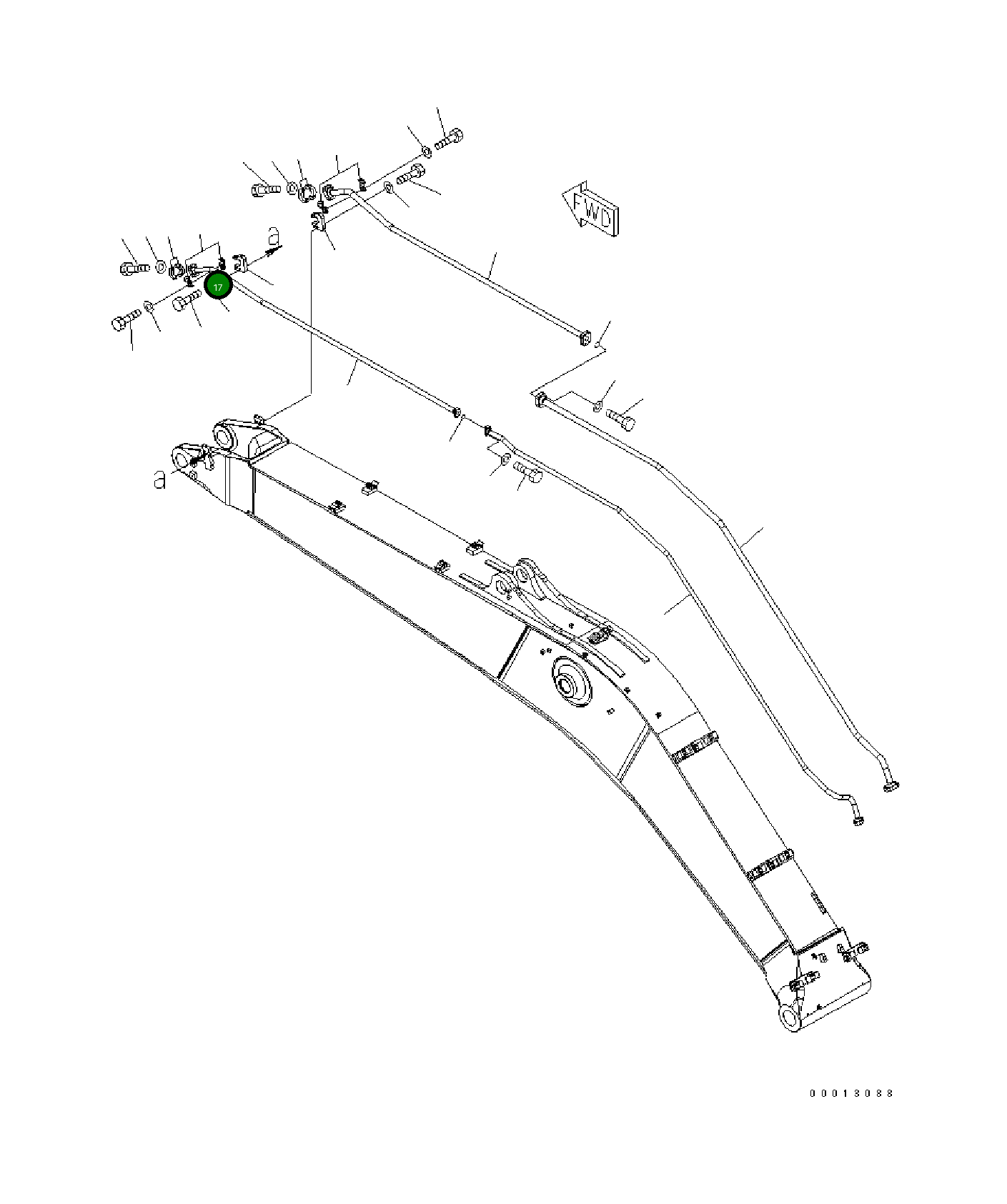 Трубка 208-970-7220 Komatsu