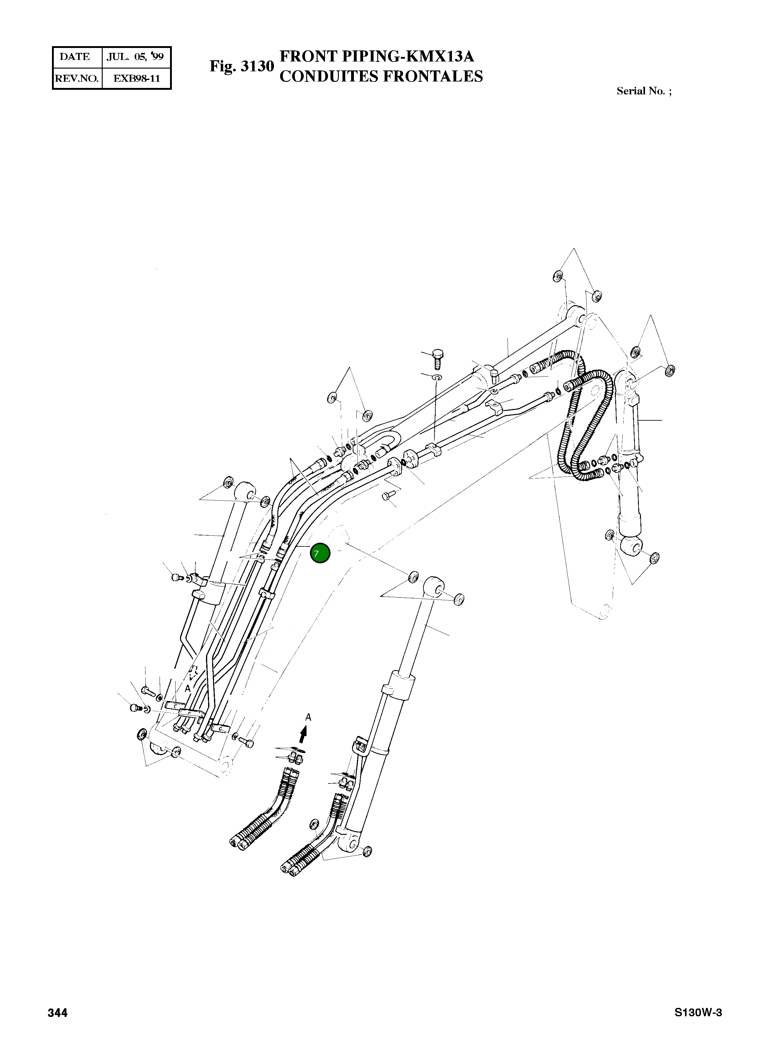 Труба 2183-3422B Komatsu