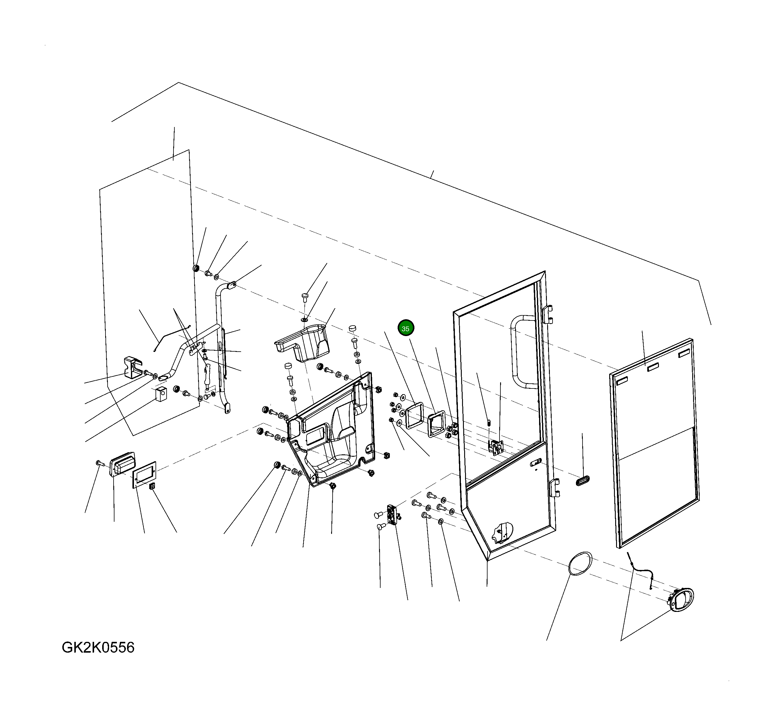 Уплотнение 421-56-H4510 Komatsu
