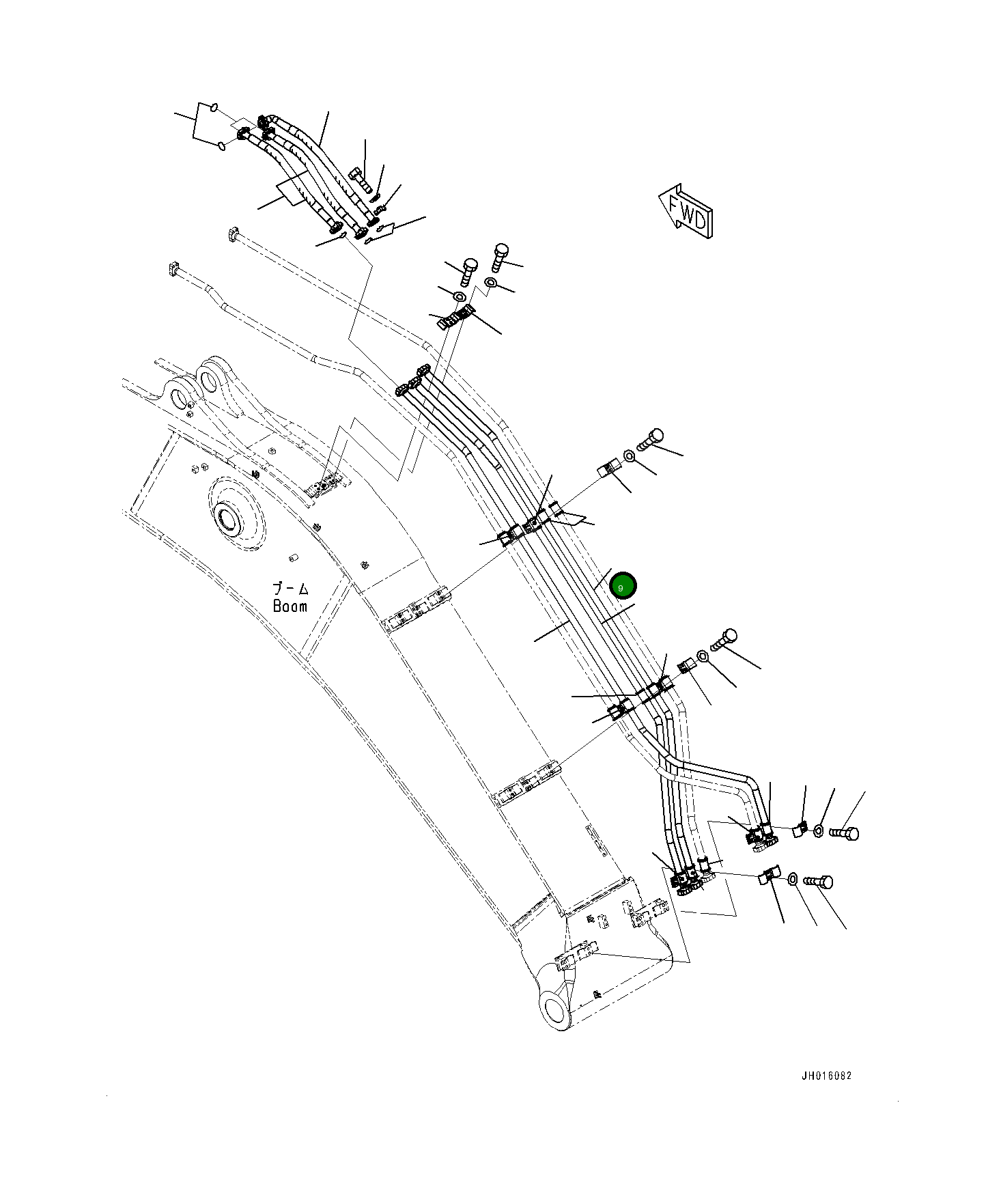 Трубка 208-62-76650 Komatsu