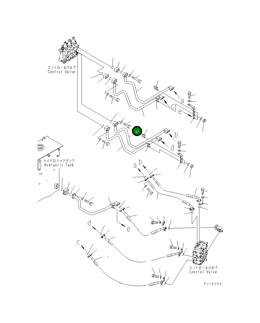Трубка 198-61-51121 Komatsu