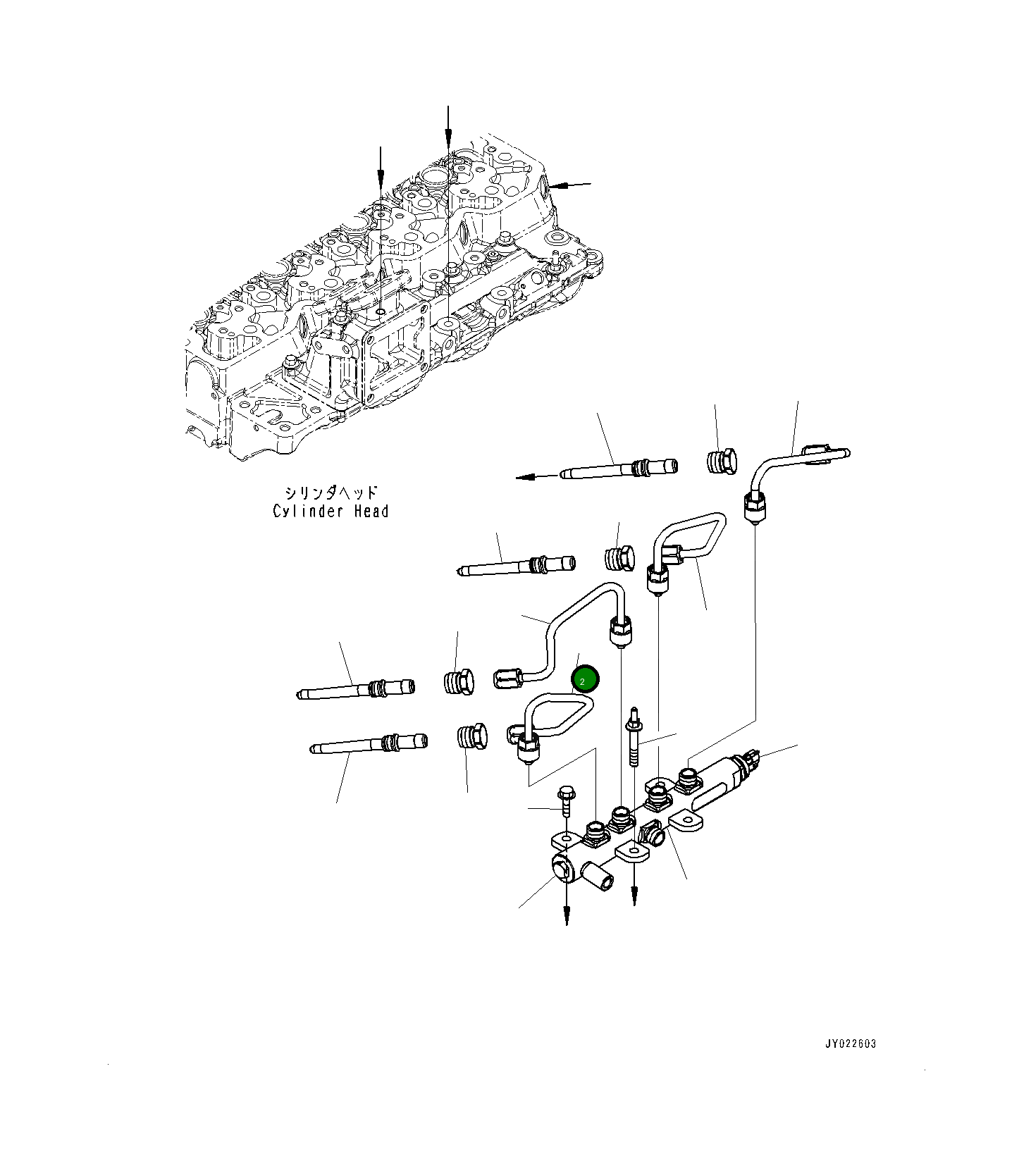 Трубка 6752-71-5230 Komatsu