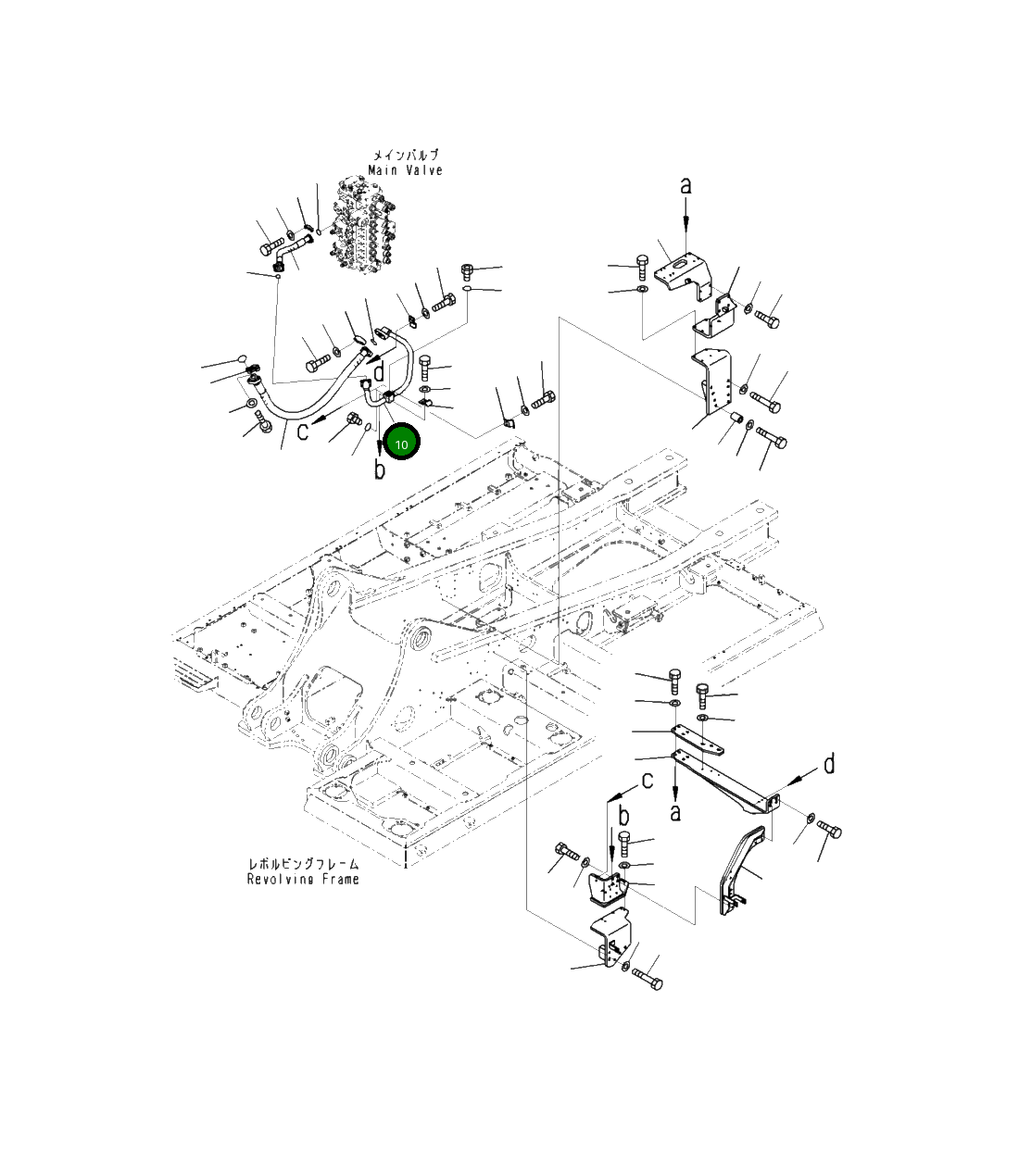 Трубка 208-62-42480 Komatsu
