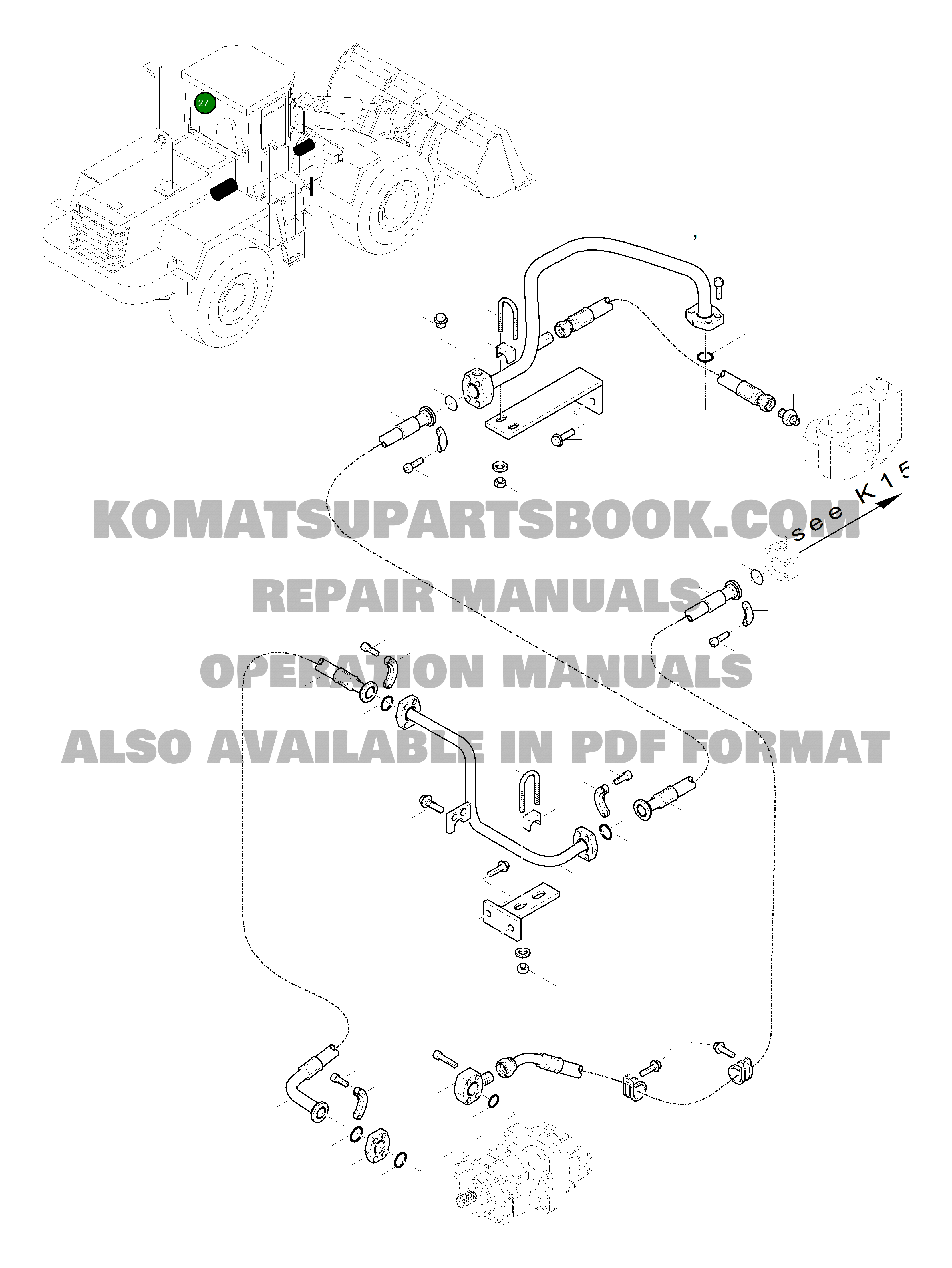 Труба 421-877-H210 Komatsu