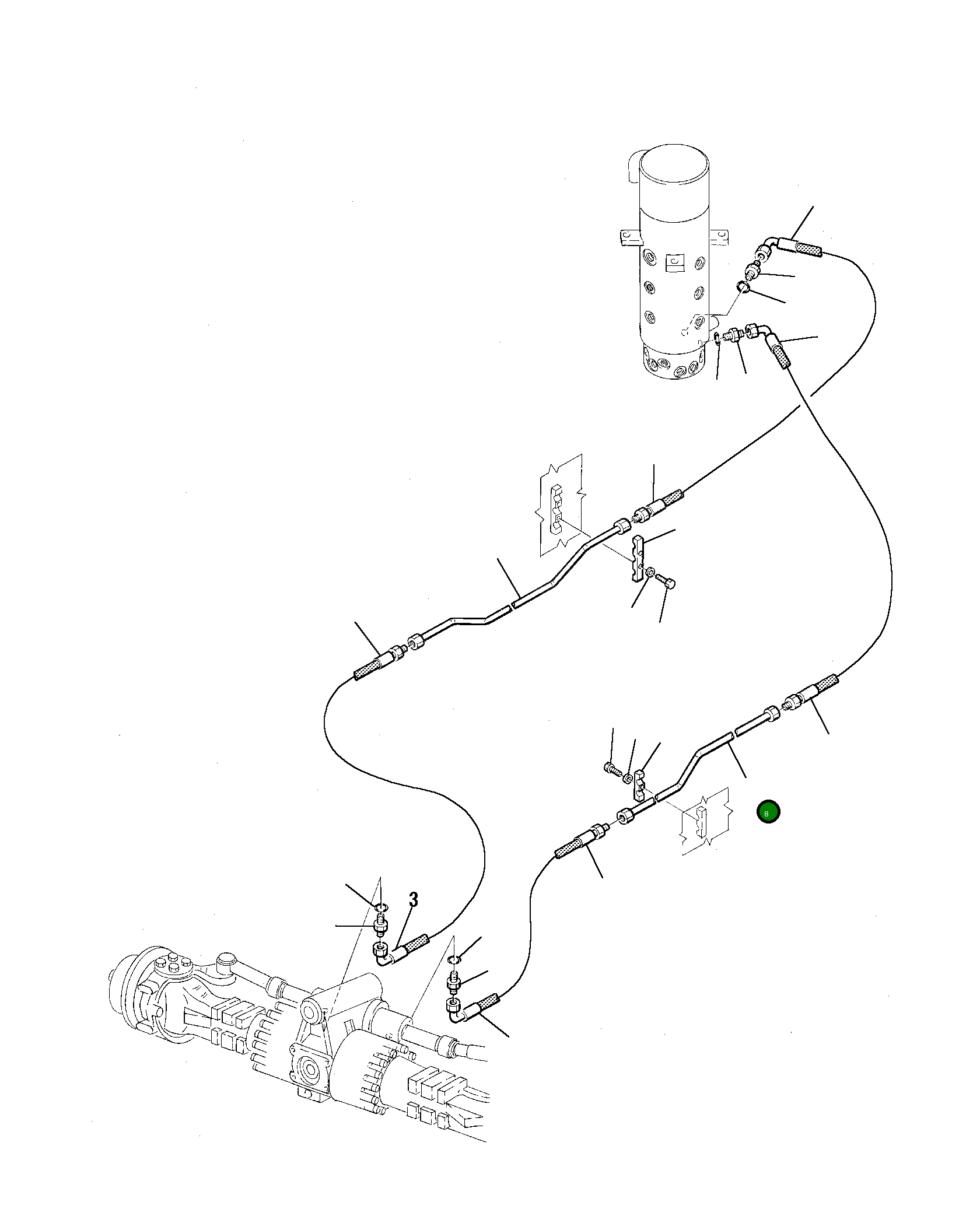 Труба 22E-62-12340 Komatsu
