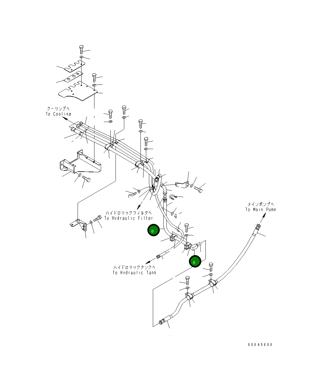 Трубка 209-62-41421 Komatsu