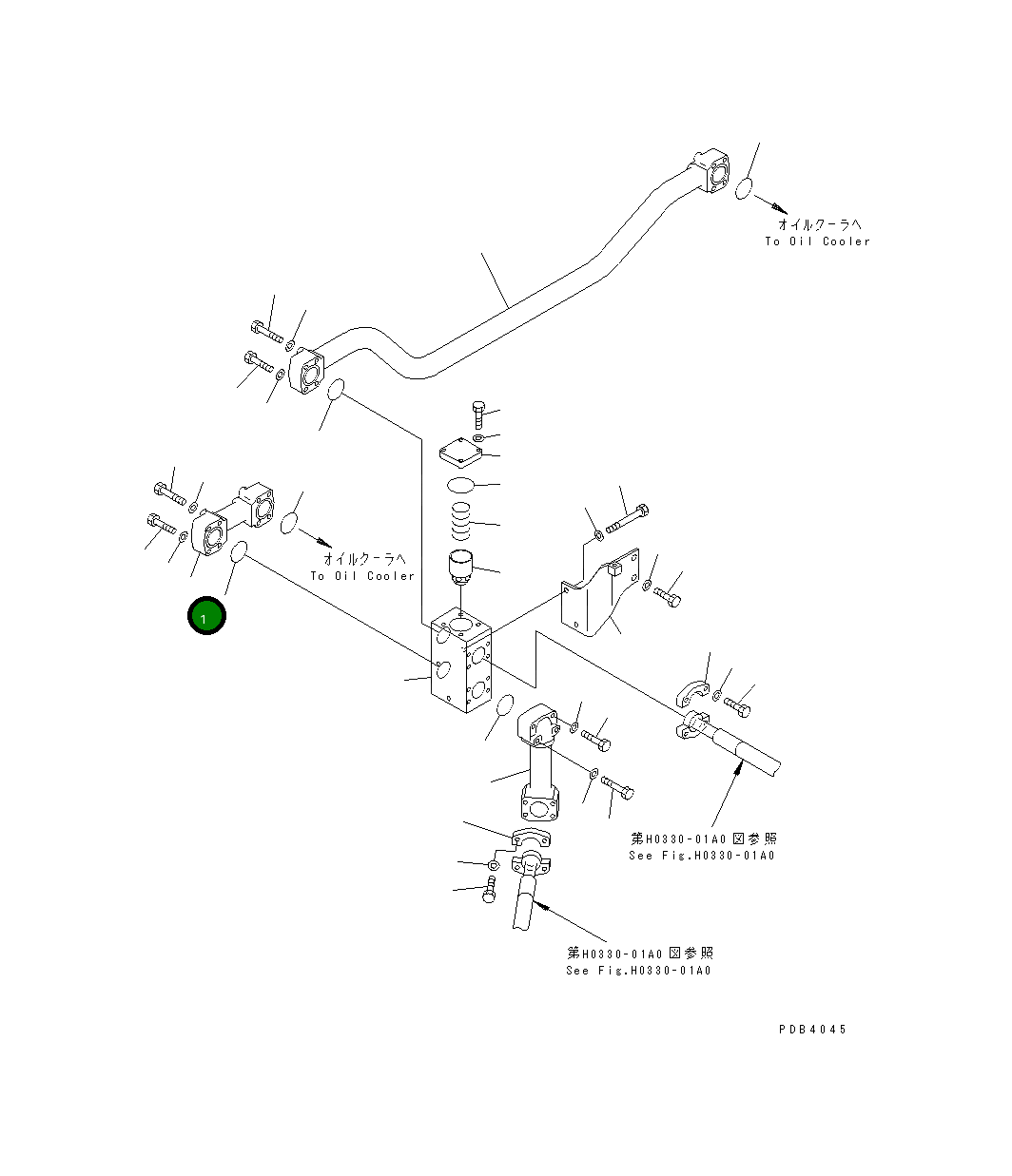 Трубка 209-62-77450 Komatsu