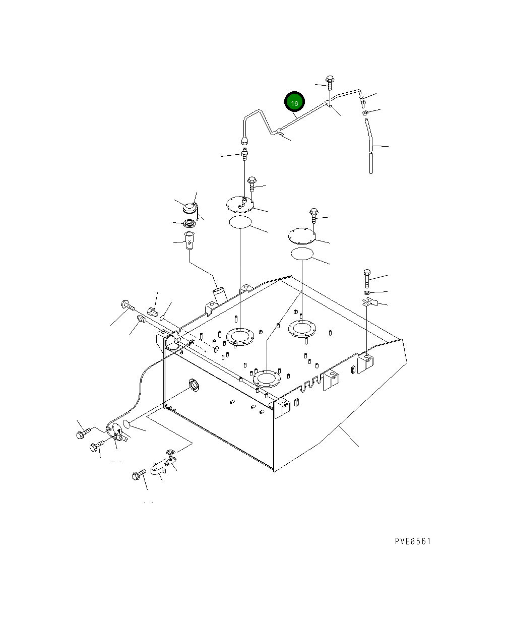 Трубка 427-04-21232 Komatsu
