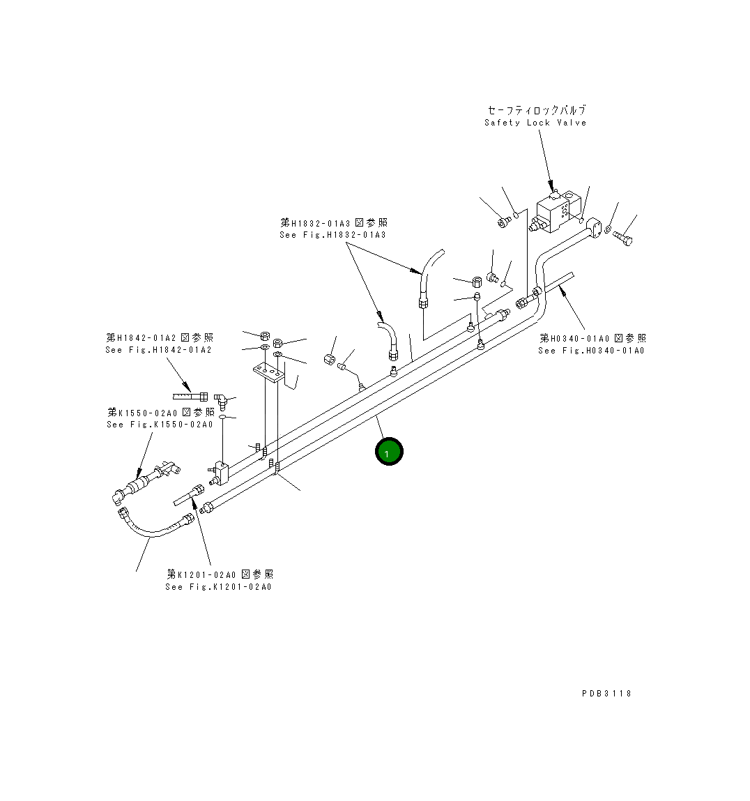 Трубка 209-62-67511 Komatsu