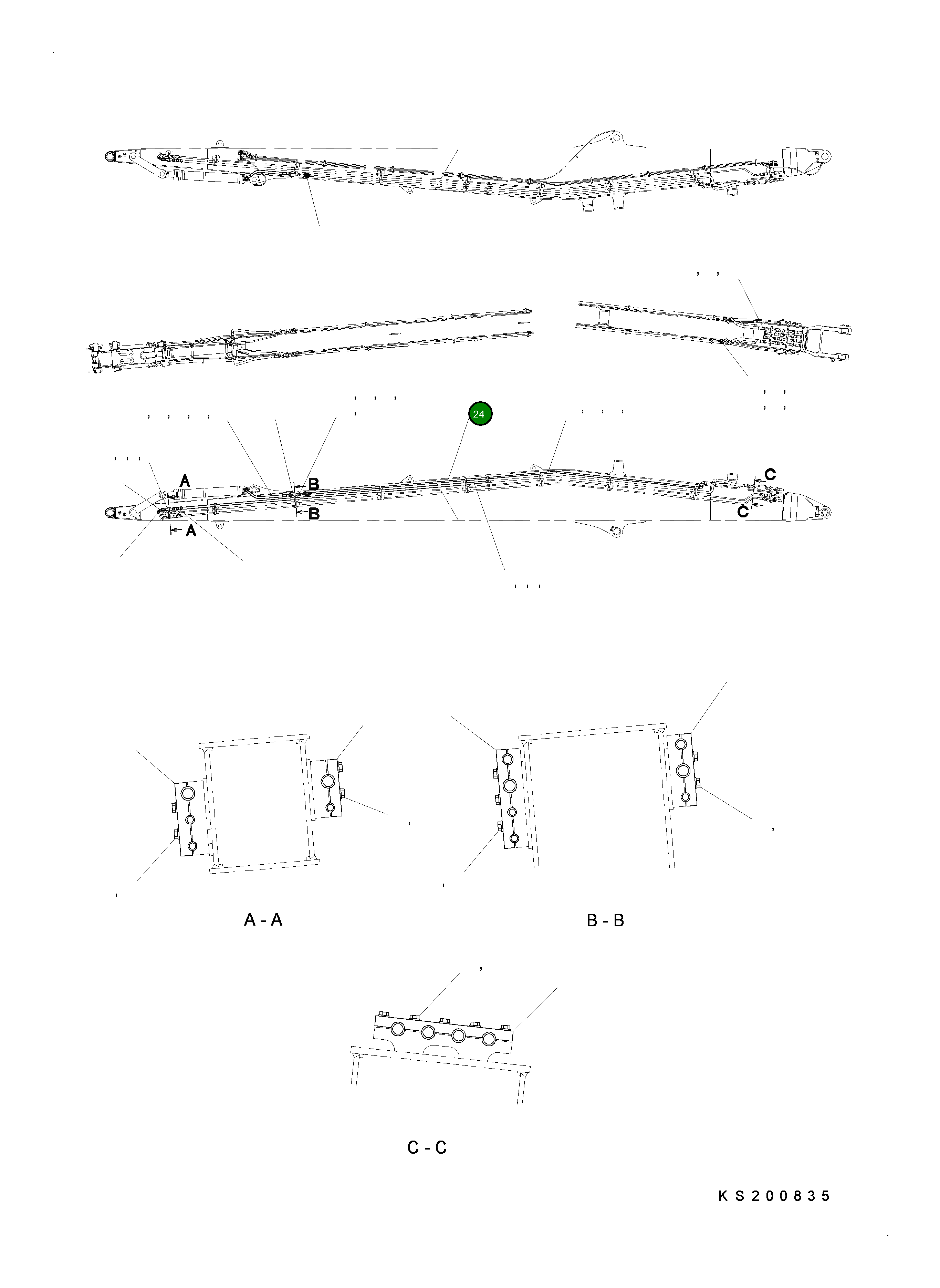 Трубка 209-62-KK290 Komatsu