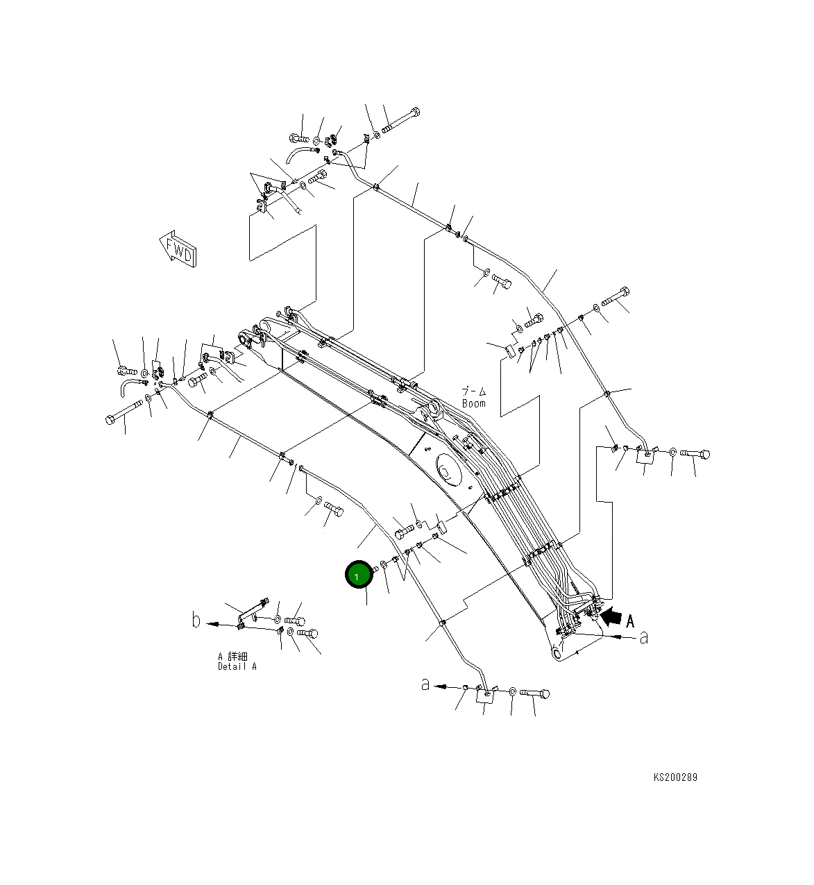 Трубка 207-62-KA861 Komatsu